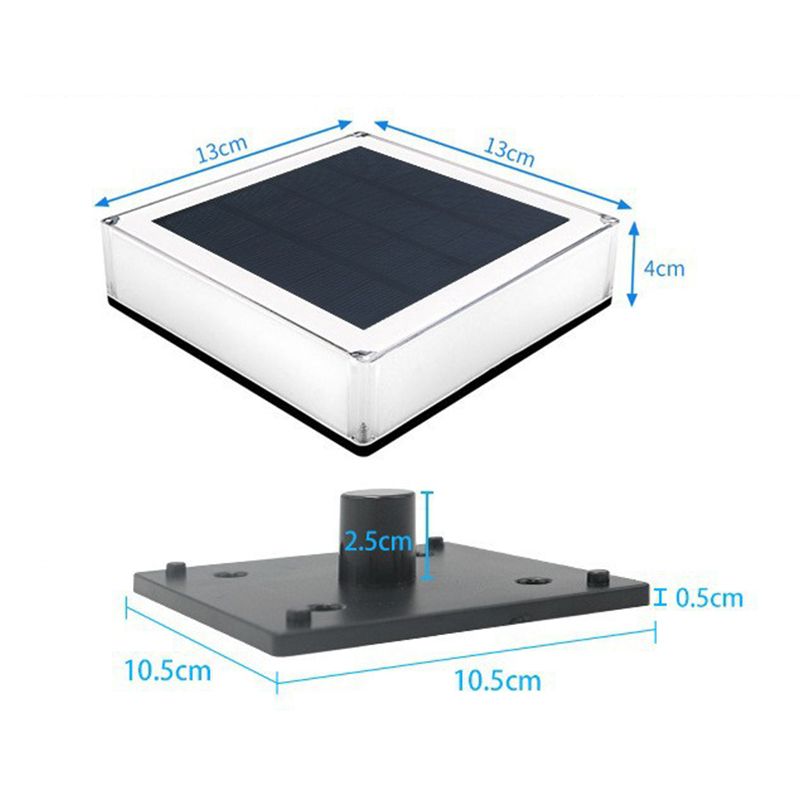 Solar LED Post Light High Brightness Waterproof Safe Stable Solar Post Lamp for Outdoor Courtyard Garden Three Color Temperature 3000K 4000K 6000K - Image 2