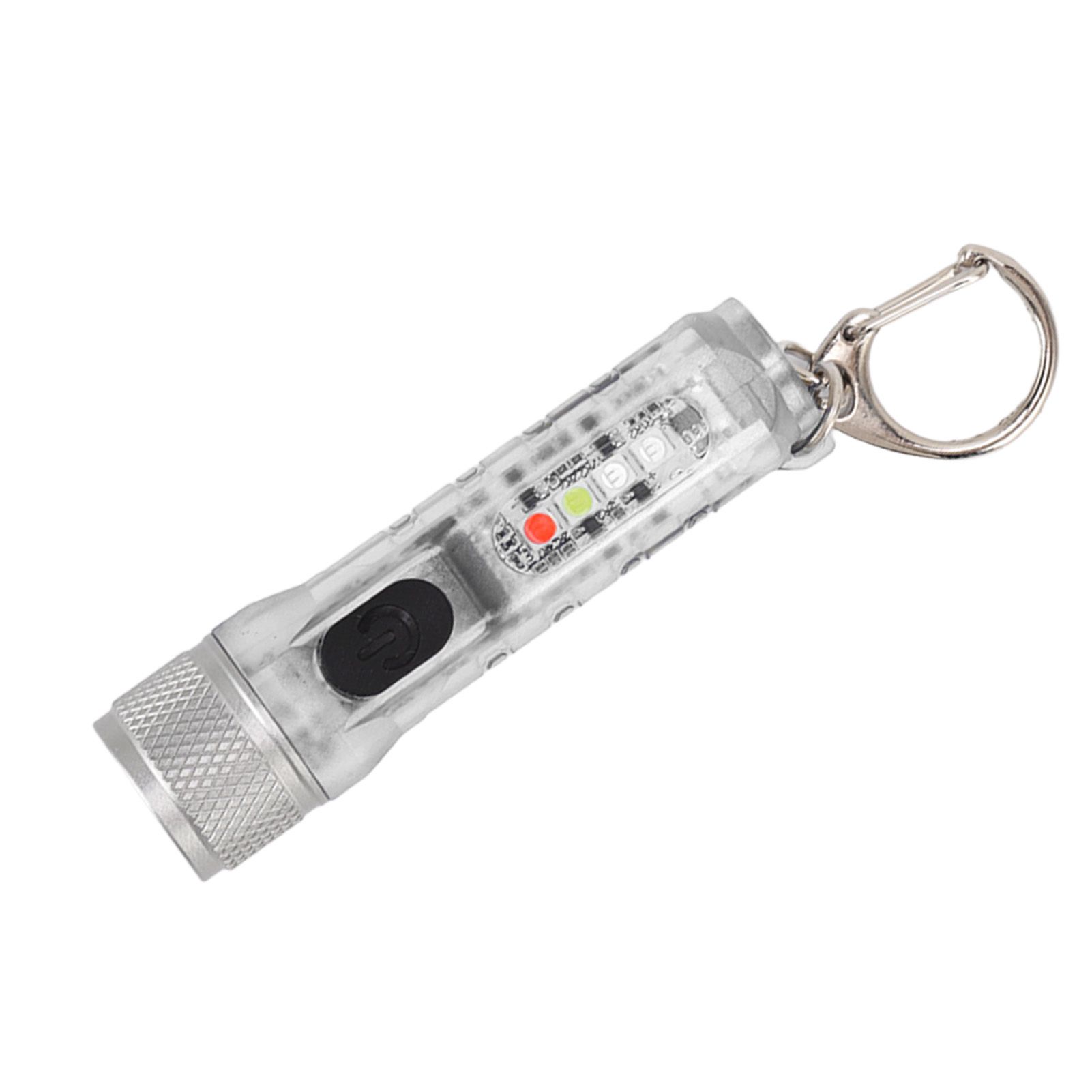 Keychain Flashlight Long Range Super Bright LED Flashlight USB Rechargeable Mini Flashlight for Outdoor M300 Non Fluorescent Transparent - Image 2