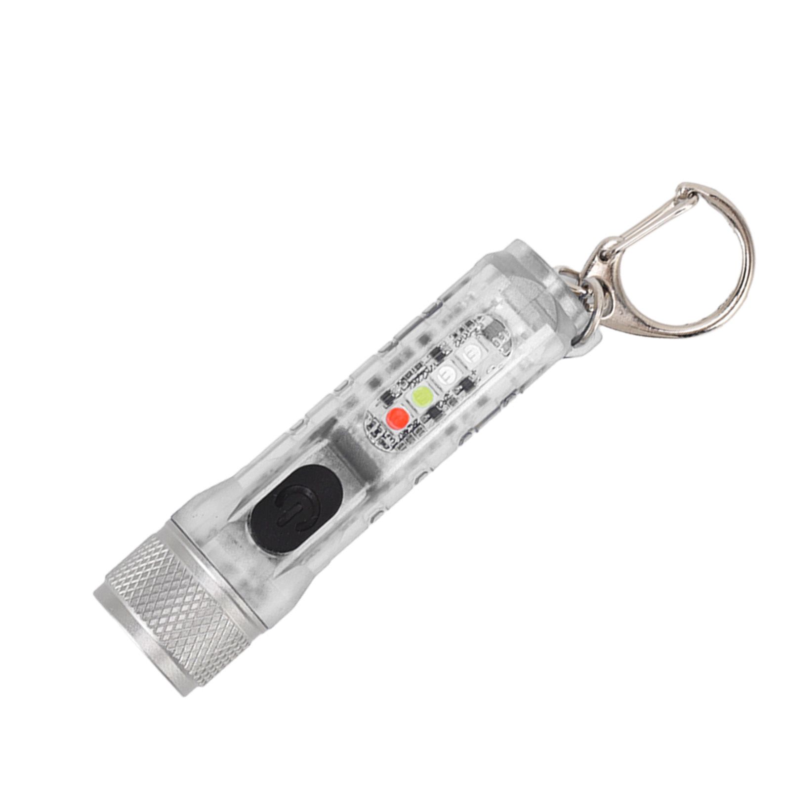 Keychain Flashlight Long Range Super Bright LED Flashlight USB Rechargeable Mini Flashlight for Outdoor M300 Non Fluorescent Transparent - Image 4
