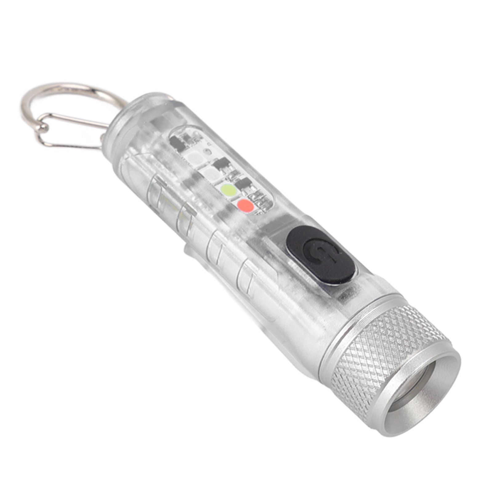 Keychain Flashlight Long Range Super Bright LED Flashlight USB Rechargeable Mini Flashlight for Outdoor M300 Non Fluorescent Transparent - Image 6
