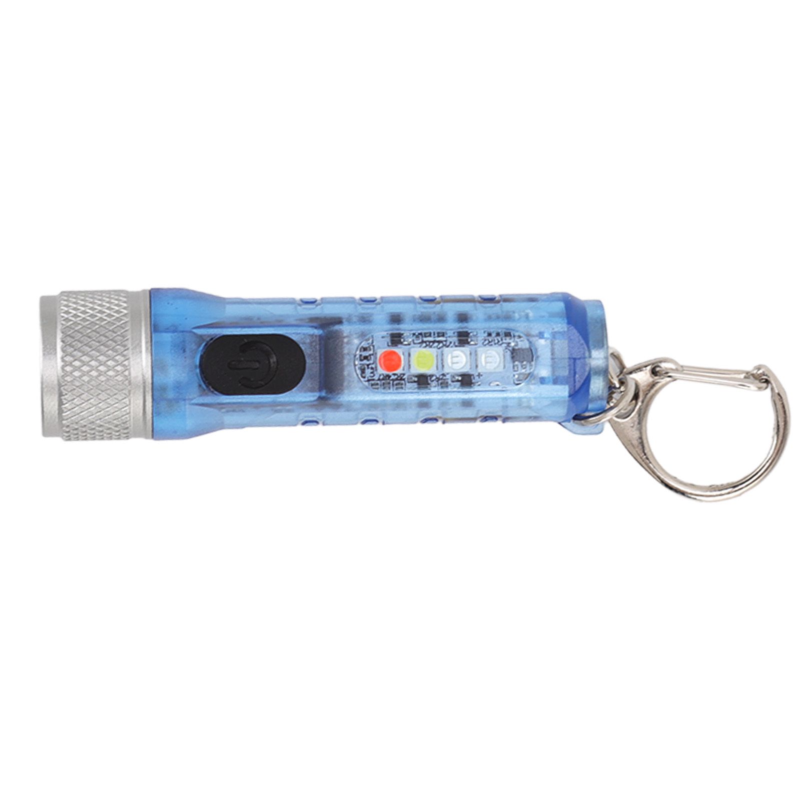 Keychain Flashlight Long Range Super Bright LED Flashlight USB Rechargeable Mini Flashlight for Outdoor M300 Non Fluorescent Blue - Image 7