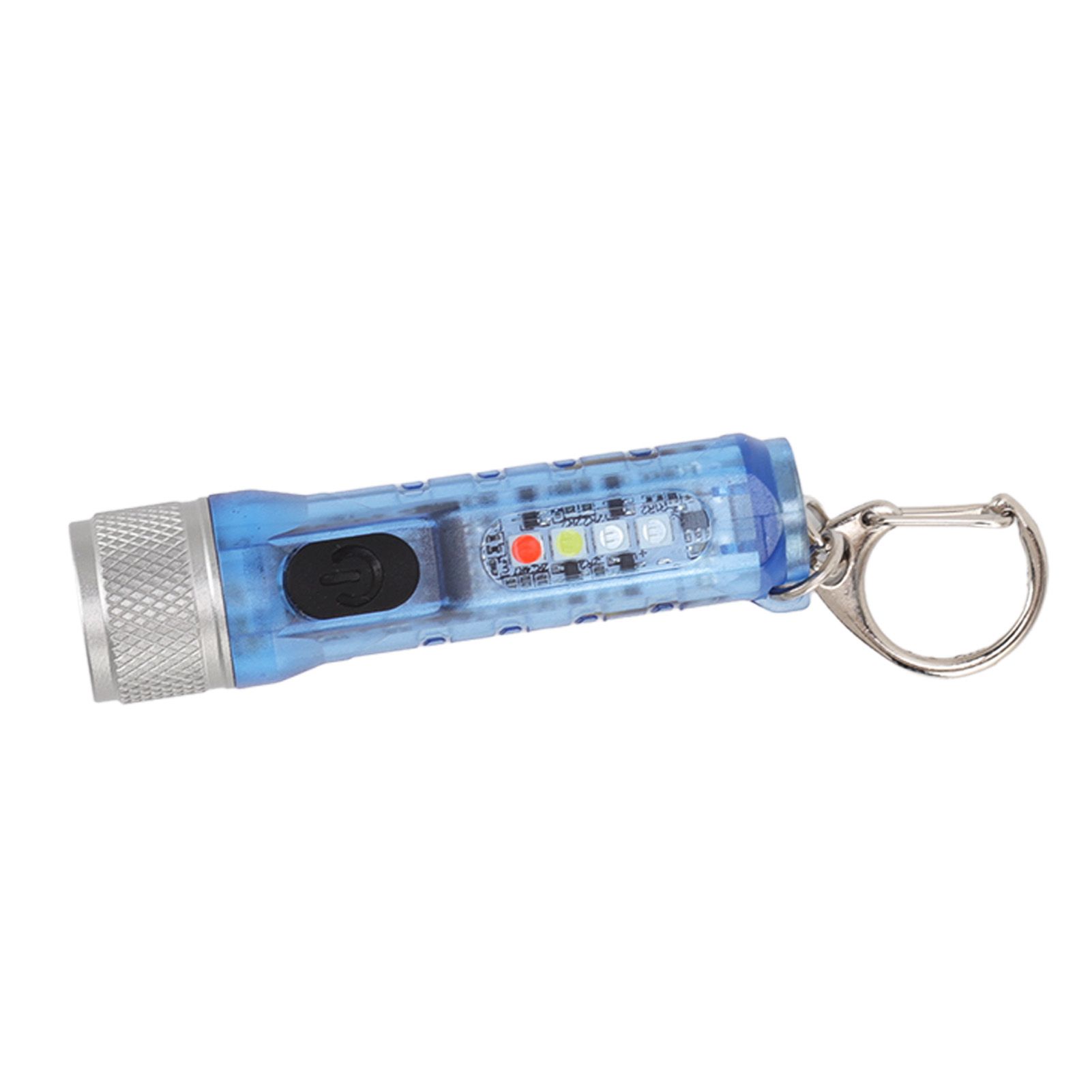 Keychain Flashlight Long Range Super Bright LED Flashlight USB Rechargeable Mini Flashlight for Outdoor M300 Non Fluorescent Blue - Image 8