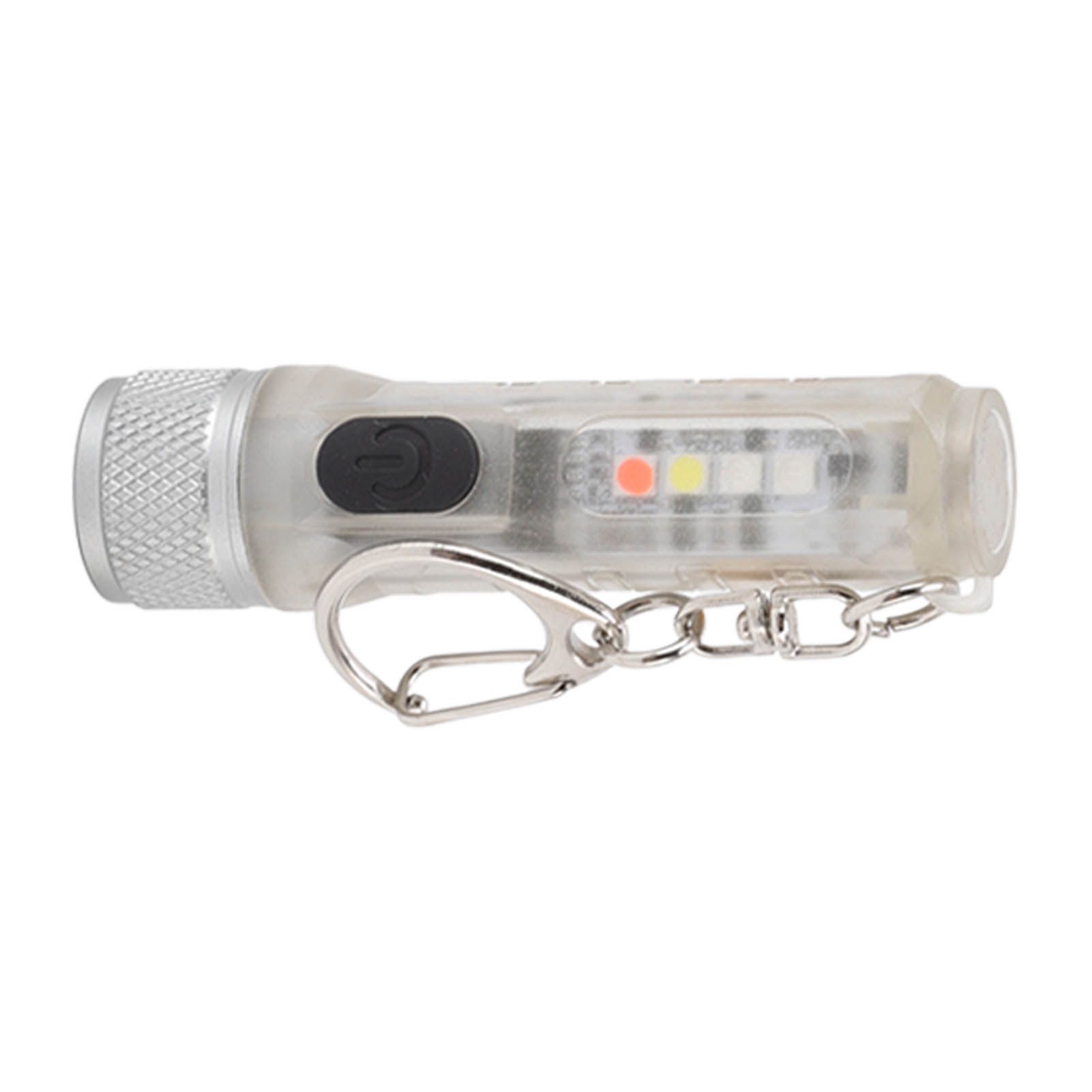 Strong Light Mini Keychain Flashlight Outdoor Portable Super Bright Multifunction LED Flashlight USB Rechargeable Fluorescent Model - Image 2