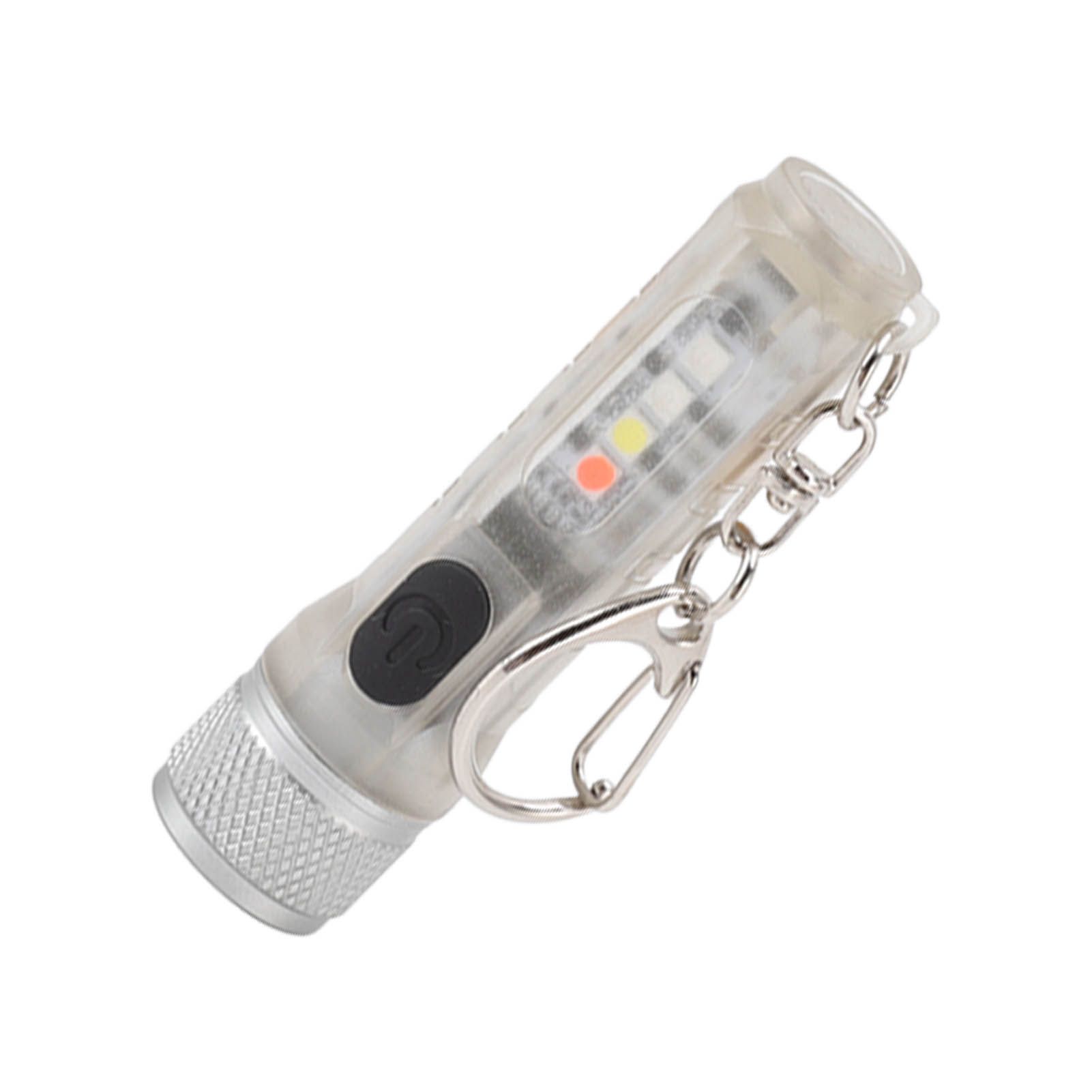 Strong Light Mini Keychain Flashlight Outdoor Portable Super Bright Multifunction LED Flashlight USB Rechargeable Fluorescent Model - Image 3
