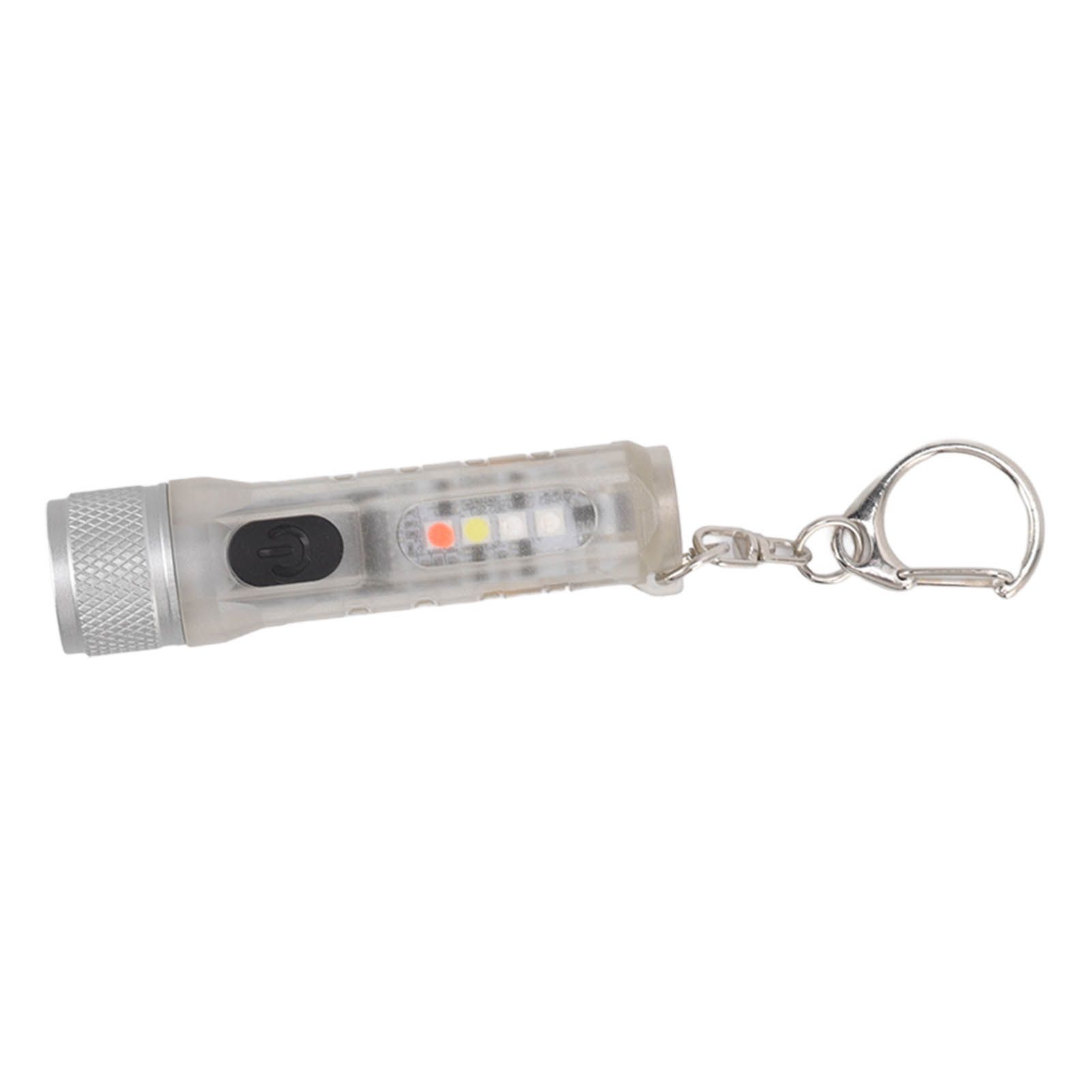 Strong Light Mini Keychain Flashlight Outdoor Portable Super Bright Multifunction LED Flashlight USB Rechargeable Fluorescent Model - Image 5