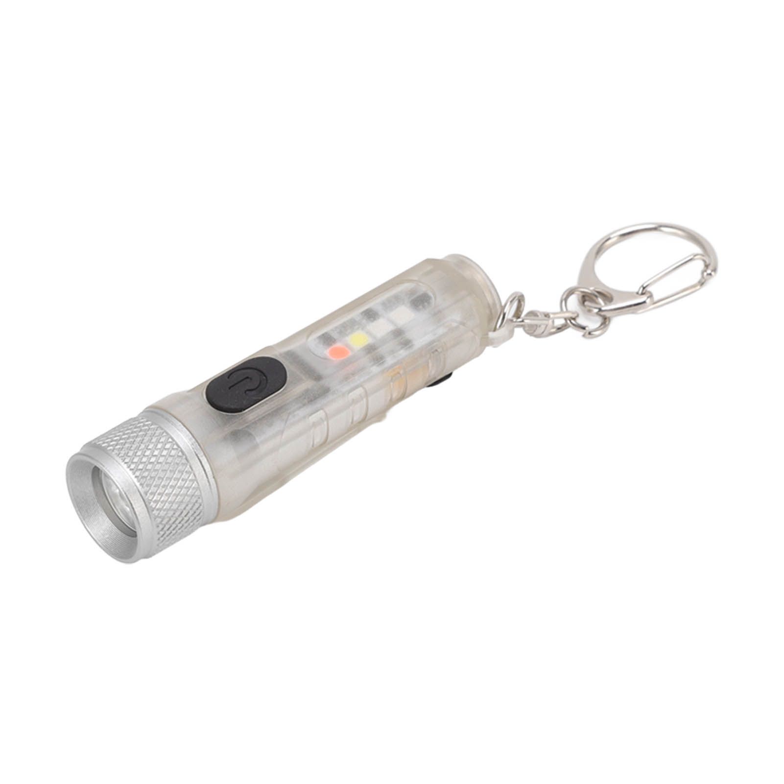 Strong Light Mini Keychain Flashlight Outdoor Portable Super Bright Multifunction LED Flashlight USB Rechargeable Fluorescent Model - Image 7