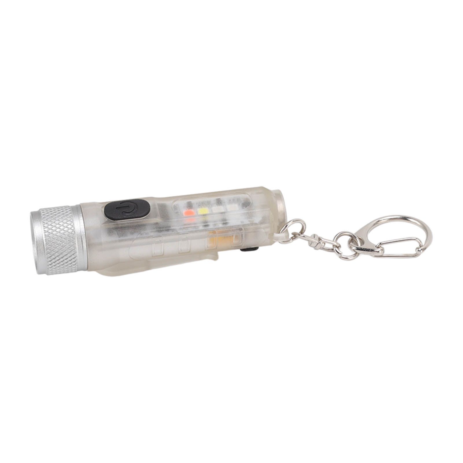 Strong Light Mini Keychain Flashlight Outdoor Portable Super Bright Multifunction LED Flashlight USB Rechargeable Fluorescent Model - Image 8