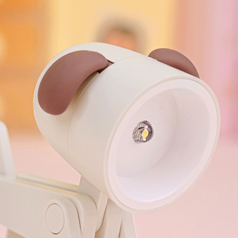Mini Cute Pet Night Light Kawaii LED Desk Lamp Ins Mini Cute Little Phone Stand Decorative Furnishing Articles Beige Dog - Image 2