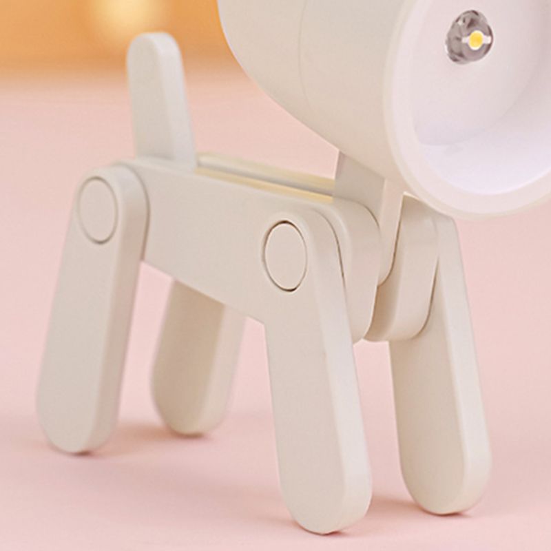 Mini Cute Pet Night Light Kawaii LED Desk Lamp Ins Mini Cute Little Phone Stand Decorative Furnishing Articles Beige Deer - Image 4