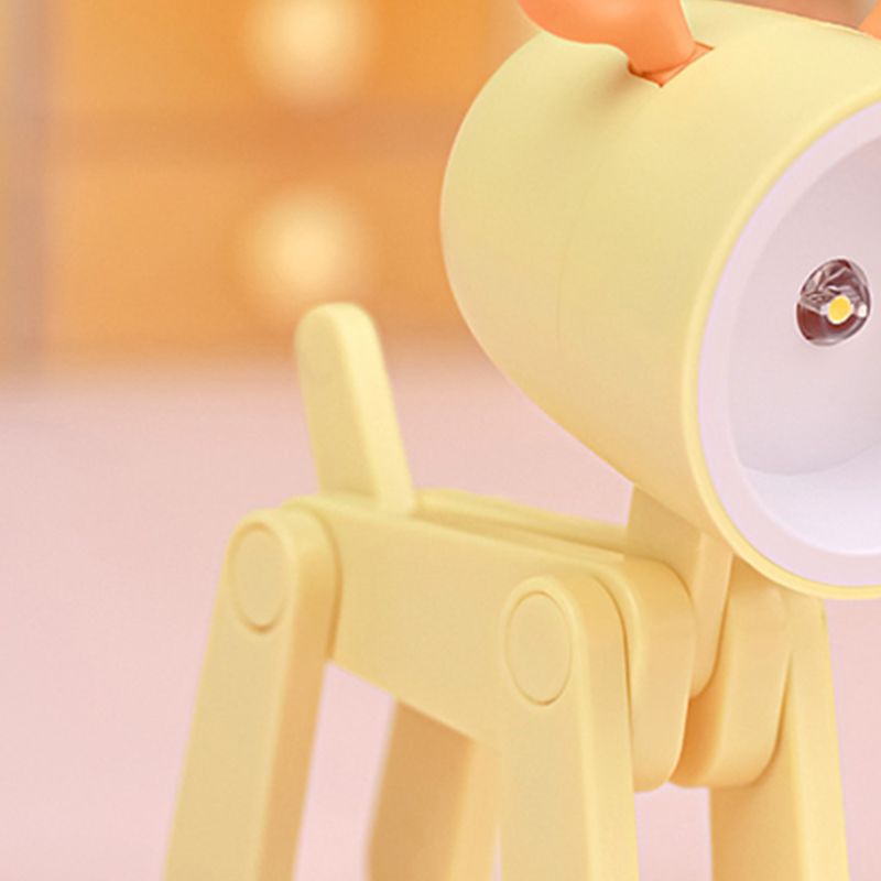 Mini Cute Pet Night Light Kawaii LED Desk Lamp Ins Mini Cute Little Phone Stand Decorative Furnishing Articles Yellow Deer - Image 3
