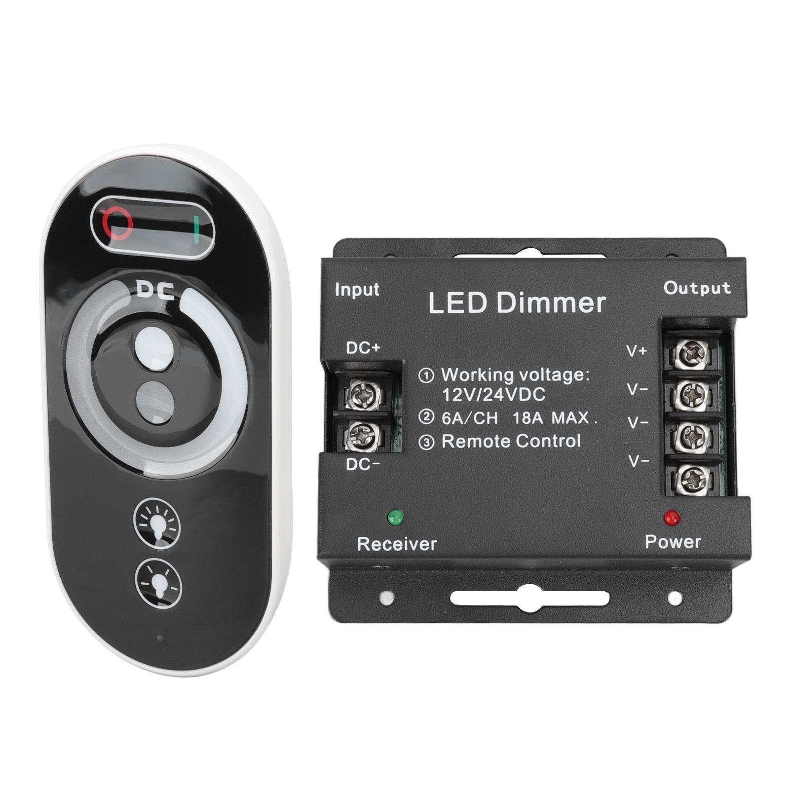 Wireless LED Dimmer RF Touch LED Light Controller Remote Dimming Controller DC 12V 24V for LED Strip Light - Image 4