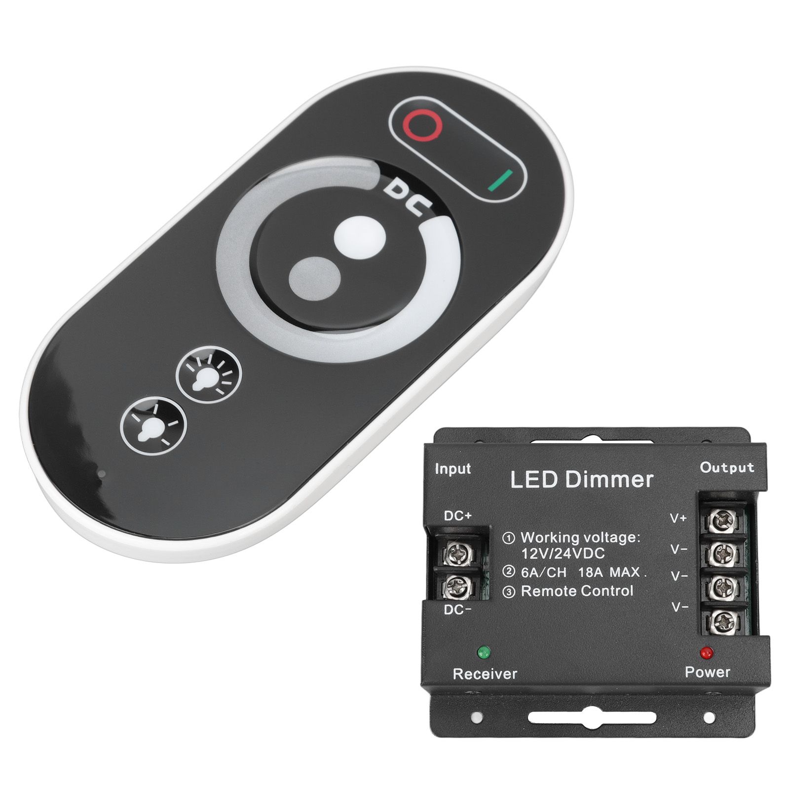 Wireless LED Dimmer RF Touch LED Light Controller Remote Dimming Controller DC 12V 24V for LED Strip Light - Image 8
