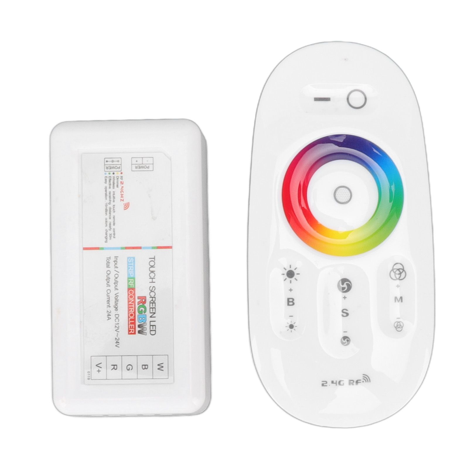 2.4G Wireless RF Touch Dimmer Switch 7 Color RGBW Dimming LED RGB Strip Light Controller DC12 to 24V - Image 2