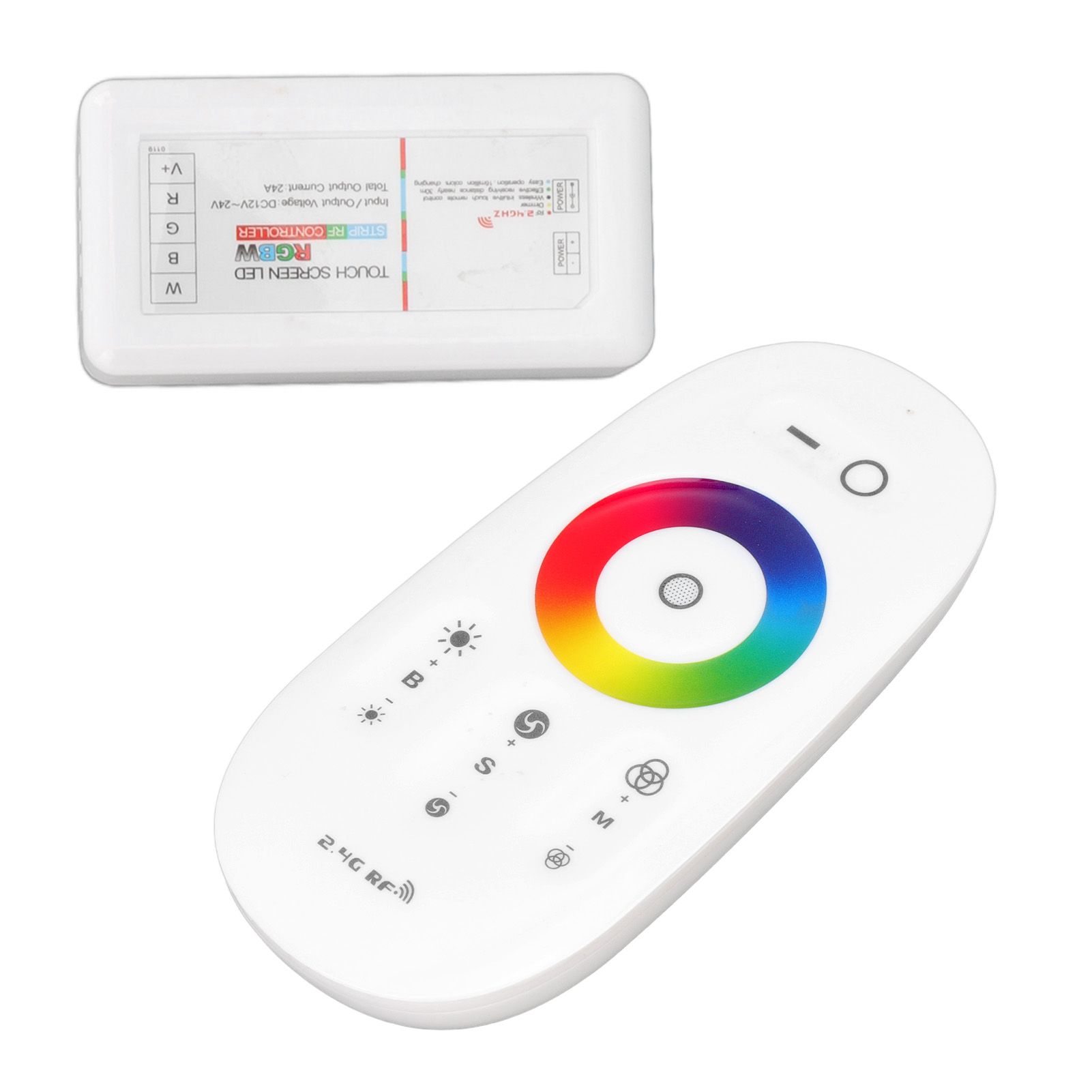 2.4G Wireless RF Touch Dimmer Switch 7 Color RGBW Dimming LED RGB Strip Light Controller DC12 to 24V - Image 3
