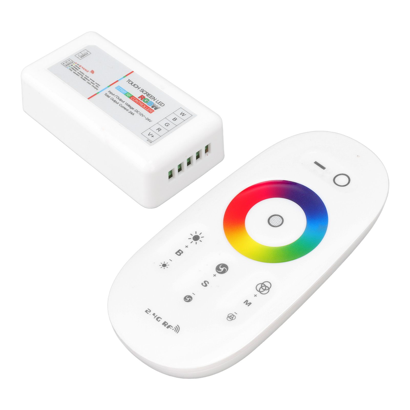 2.4G Wireless RF Touch Dimmer Switch 7 Color RGBW Dimming LED RGB Strip Light Controller DC12 to 24V - Image 8