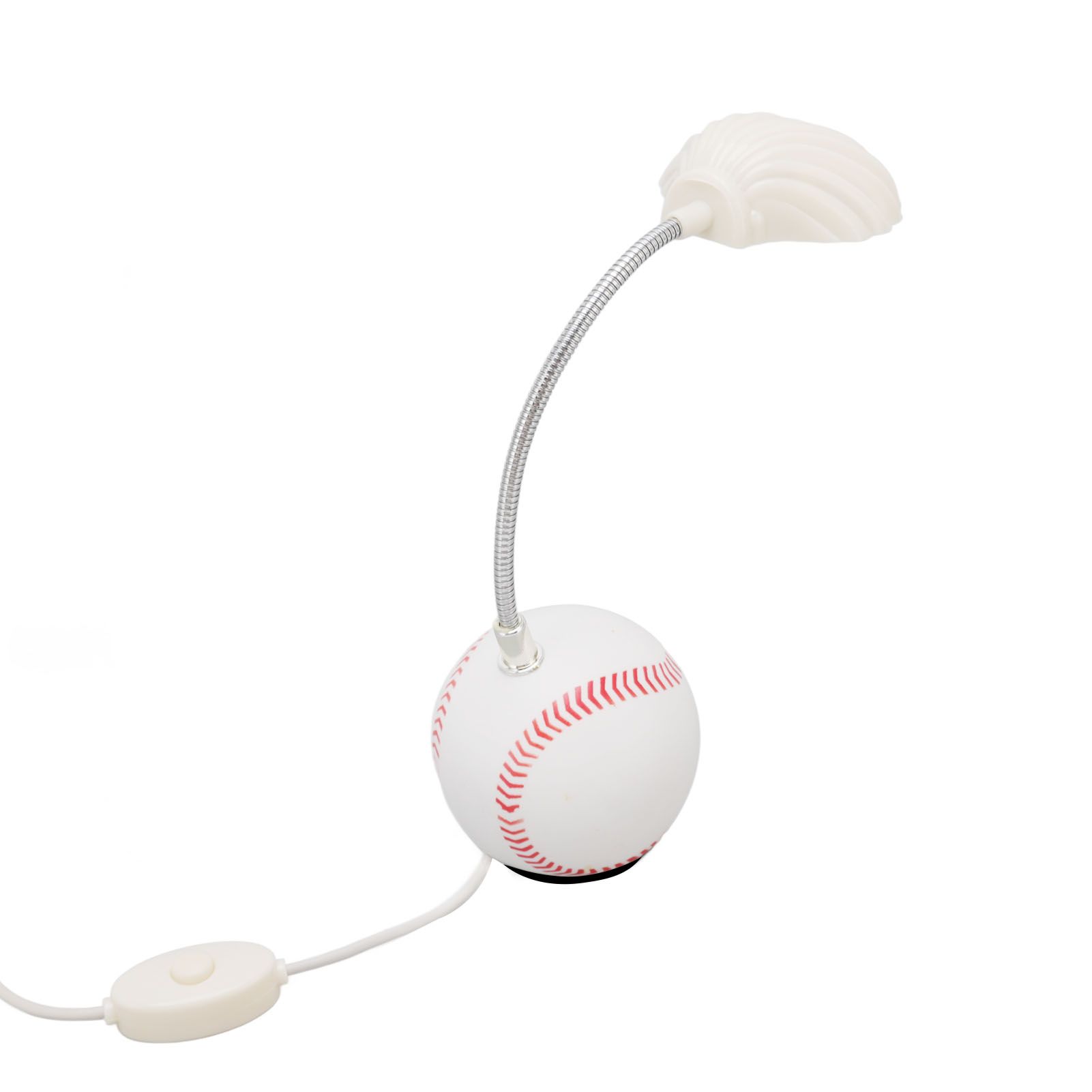 LED Table Lamp Baseball Base Seashell Shape Light Head Soft Light Portable USB Mini Desk Lamp for Home School Office - Image 2