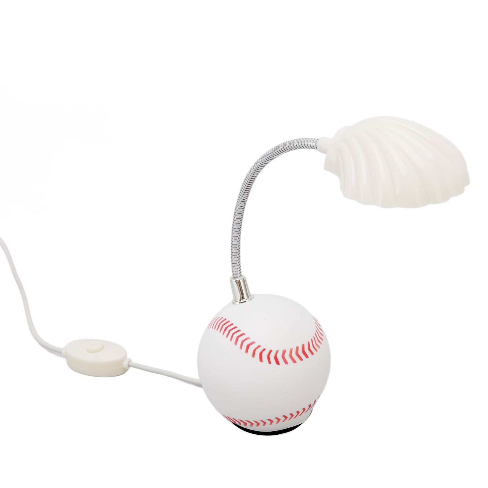 LED Table Lamp Baseball Base Seashell Shape Light Head Soft Light Portable USB Mini Desk Lamp for Home School Office - Image 5