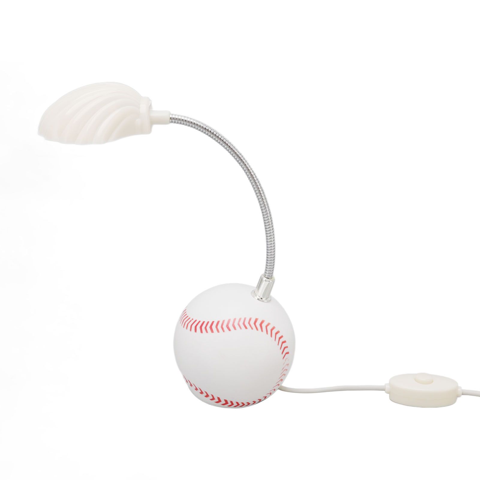 LED Table Lamp Baseball Base Seashell Shape Light Head Soft Light Portable USB Mini Desk Lamp for Home School Office - Image 6