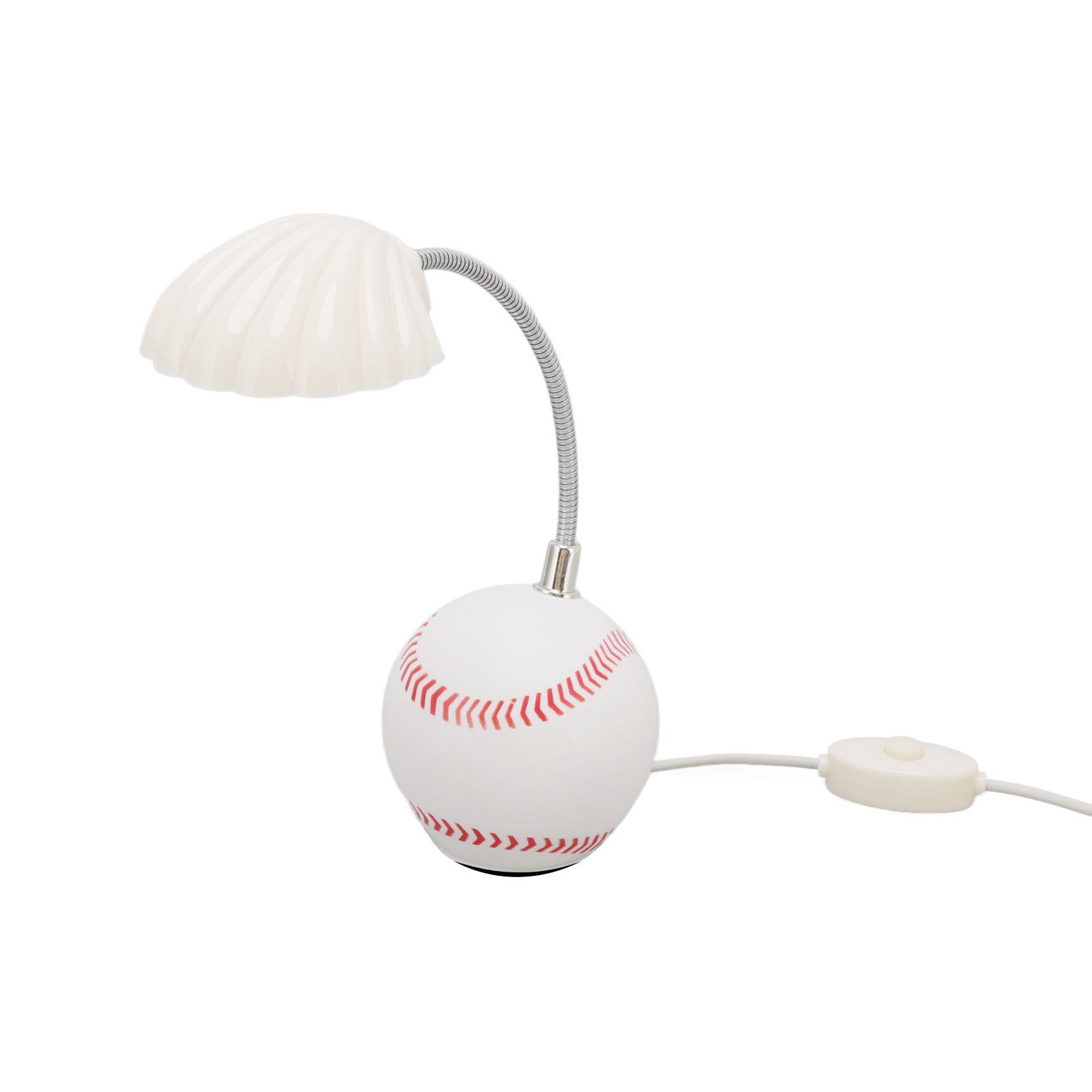 LED Table Lamp Baseball Base Seashell Shape Light Head Soft Light Portable USB Mini Desk Lamp for Home School Office - Image 8