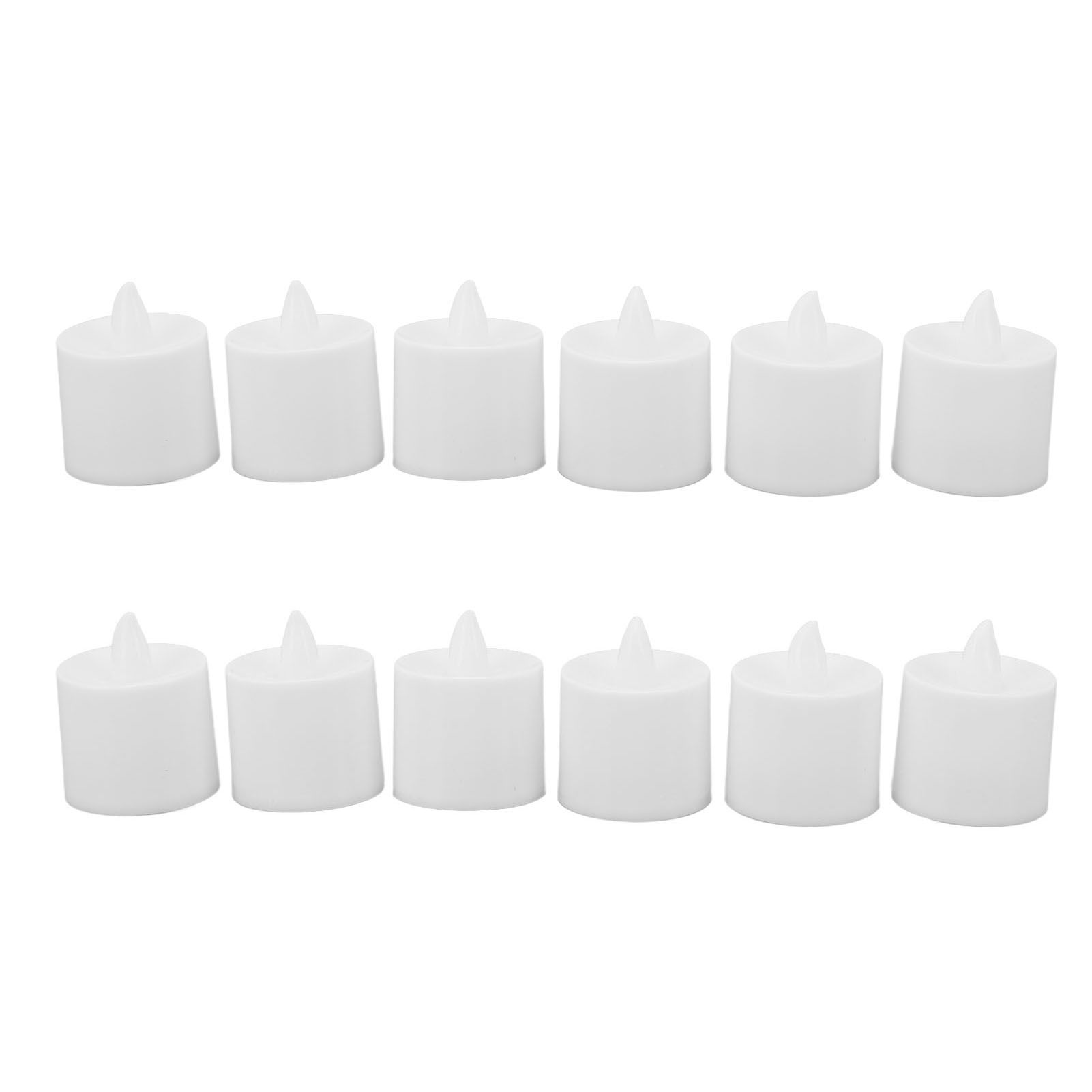 12Pcs LED Candle Light Cylindrical Shape Electronic Flameless LED Candle Lamp for Holiday Wedding Party - Image 2