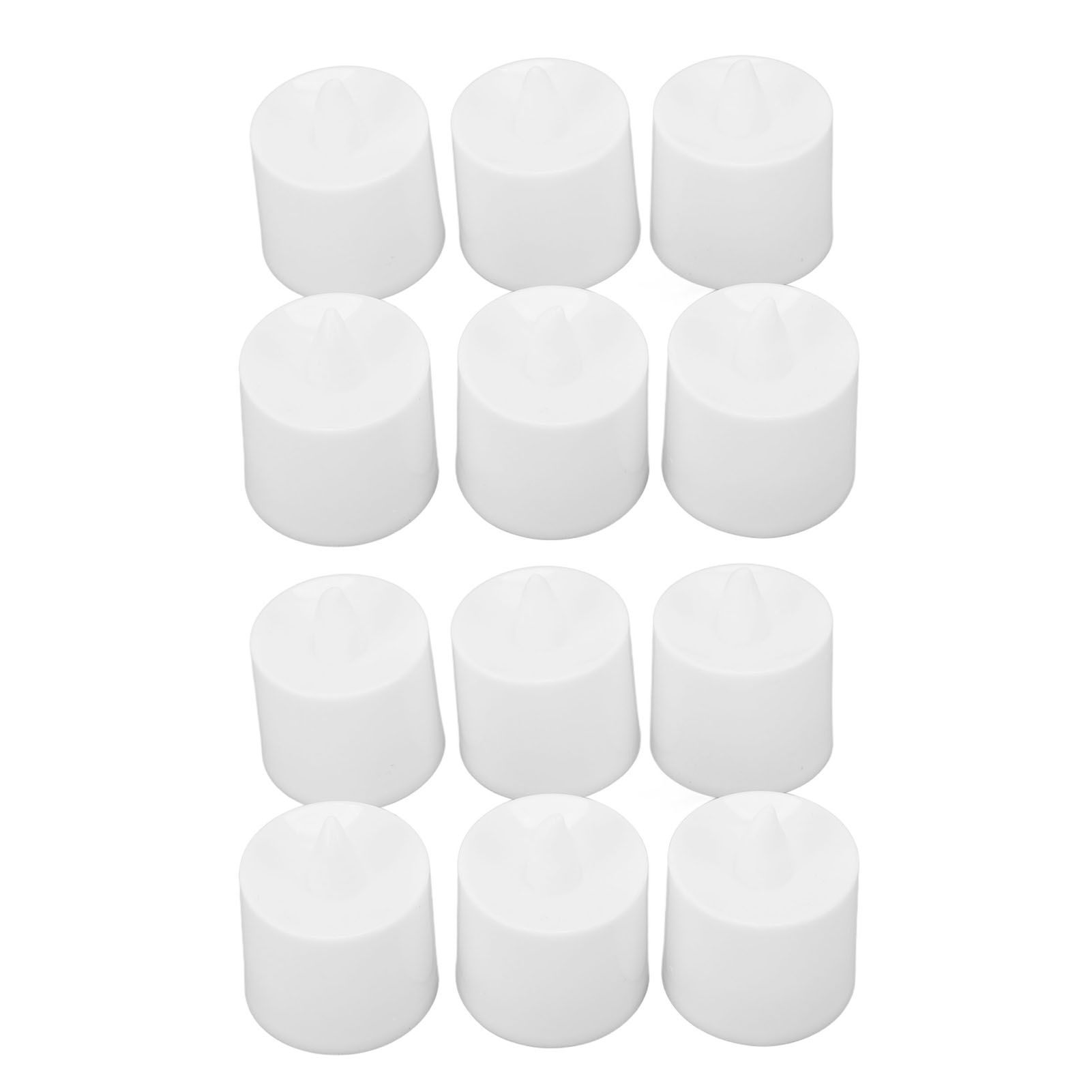 12Pcs LED Candle Light Cylindrical Shape Electronic Flameless LED Candle Lamp for Holiday Wedding Party - Image 3