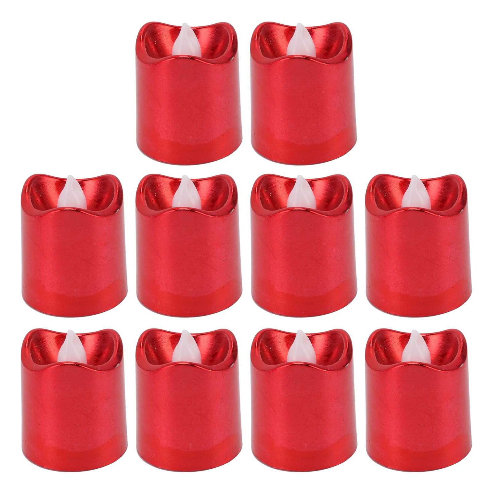 12Pcs Red LED Candle Lamp Warm Light Flameless Electronic LED Candle Light for Christmas Festival Birthday Party Wedding - Image 1