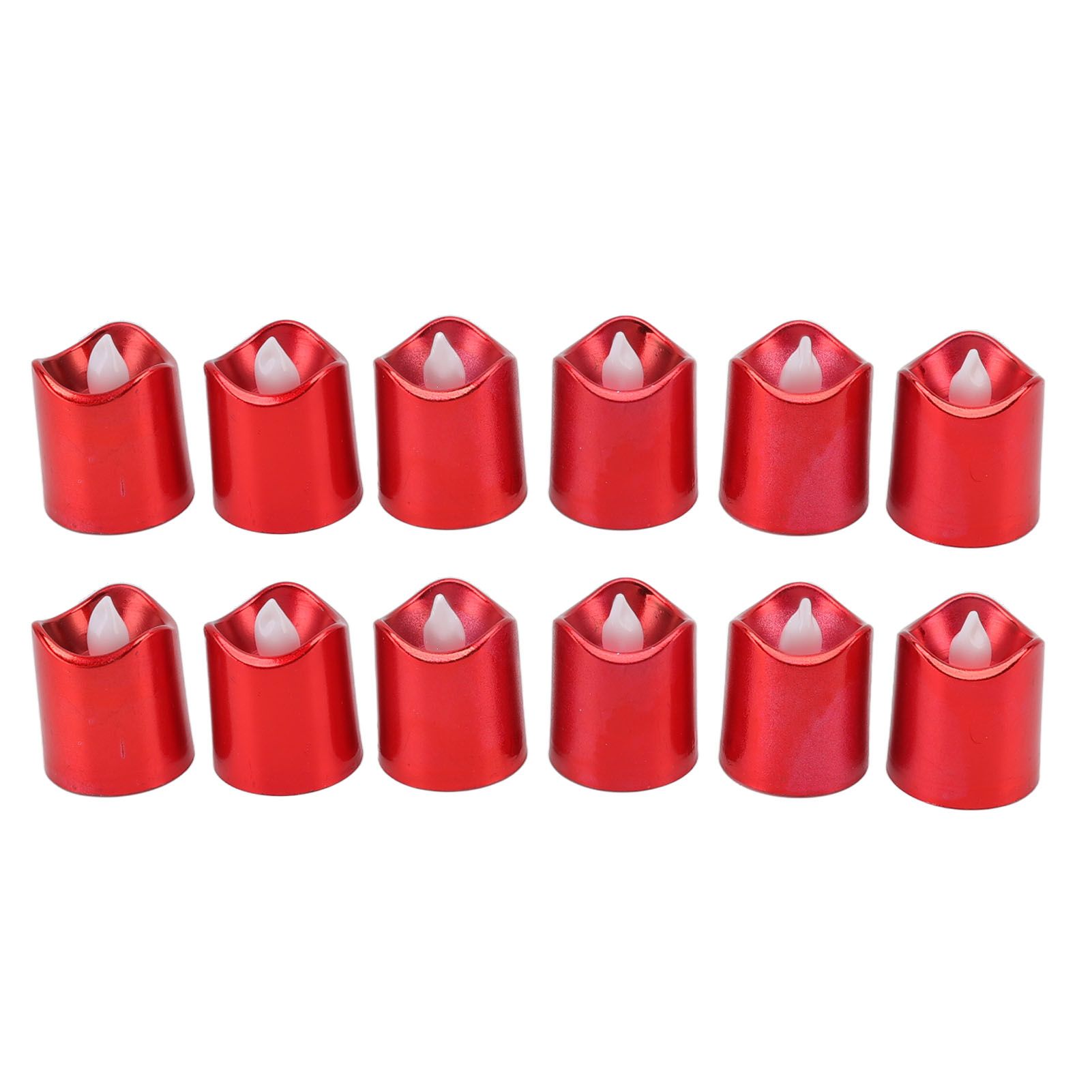 12Pcs Red LED Candle Lamp Warm Light Flameless Electronic LED Candle Light for Christmas Festival Birthday Party Wedding - Image 3