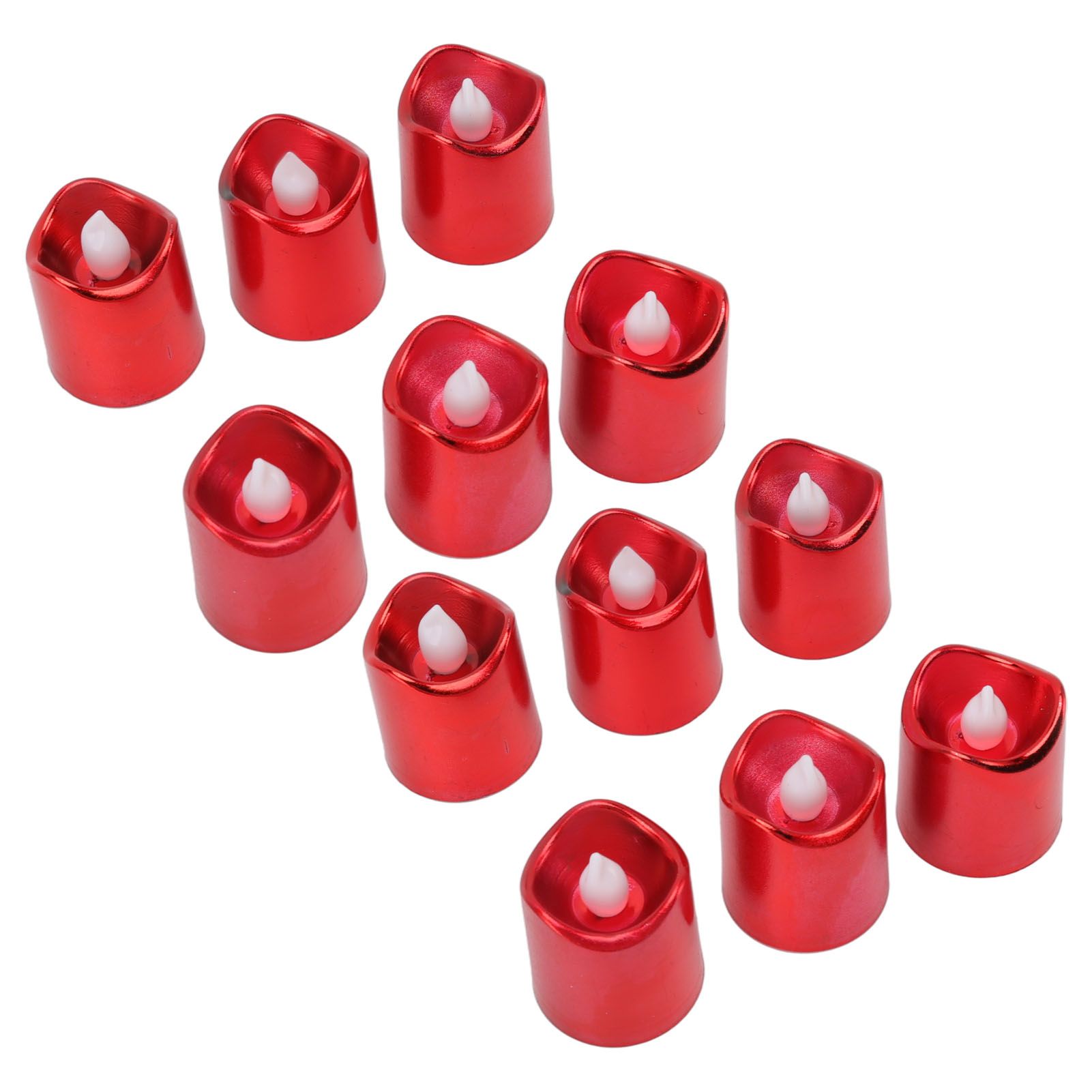12Pcs Red LED Candle Lamp Warm Light Flameless Electronic LED Candle Light for Christmas Festival Birthday Party Wedding - Image 4
