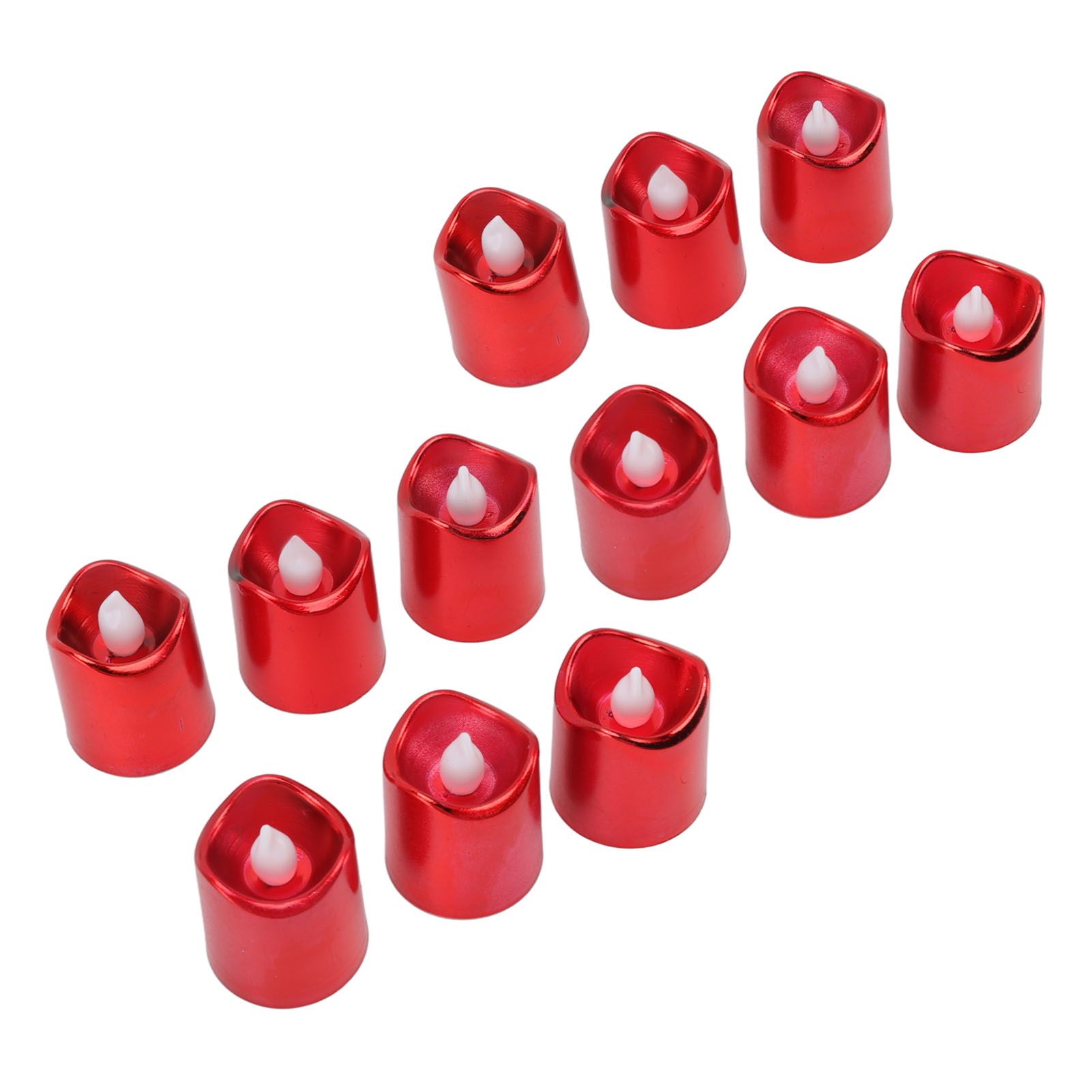 12Pcs Red LED Candle Lamp Warm Light Flameless Electronic LED Candle Light for Christmas Festival Birthday Party Wedding - Image 5