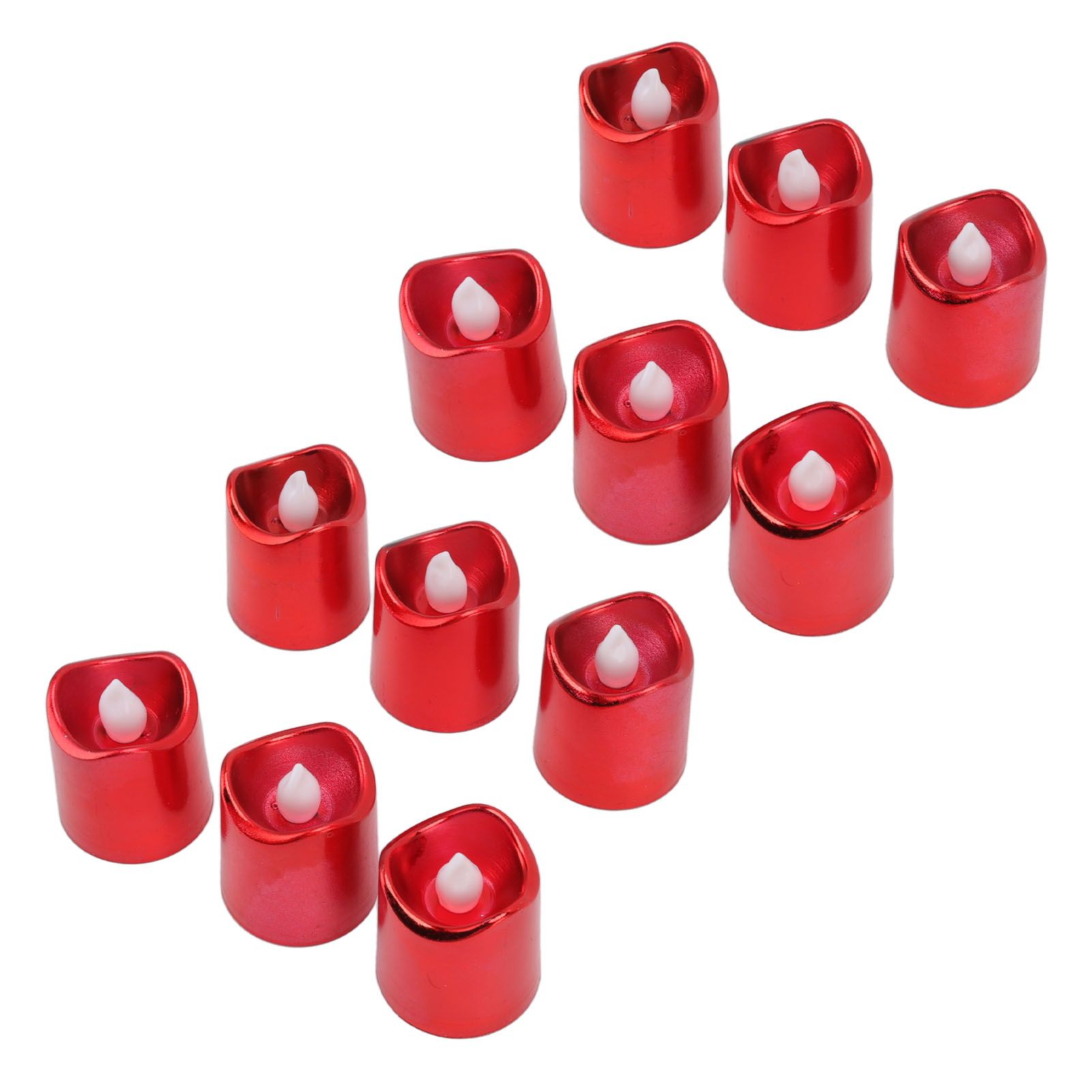 12Pcs Red LED Candle Lamp Warm Light Flameless Electronic LED Candle Light for Christmas Festival Birthday Party Wedding - Image 6