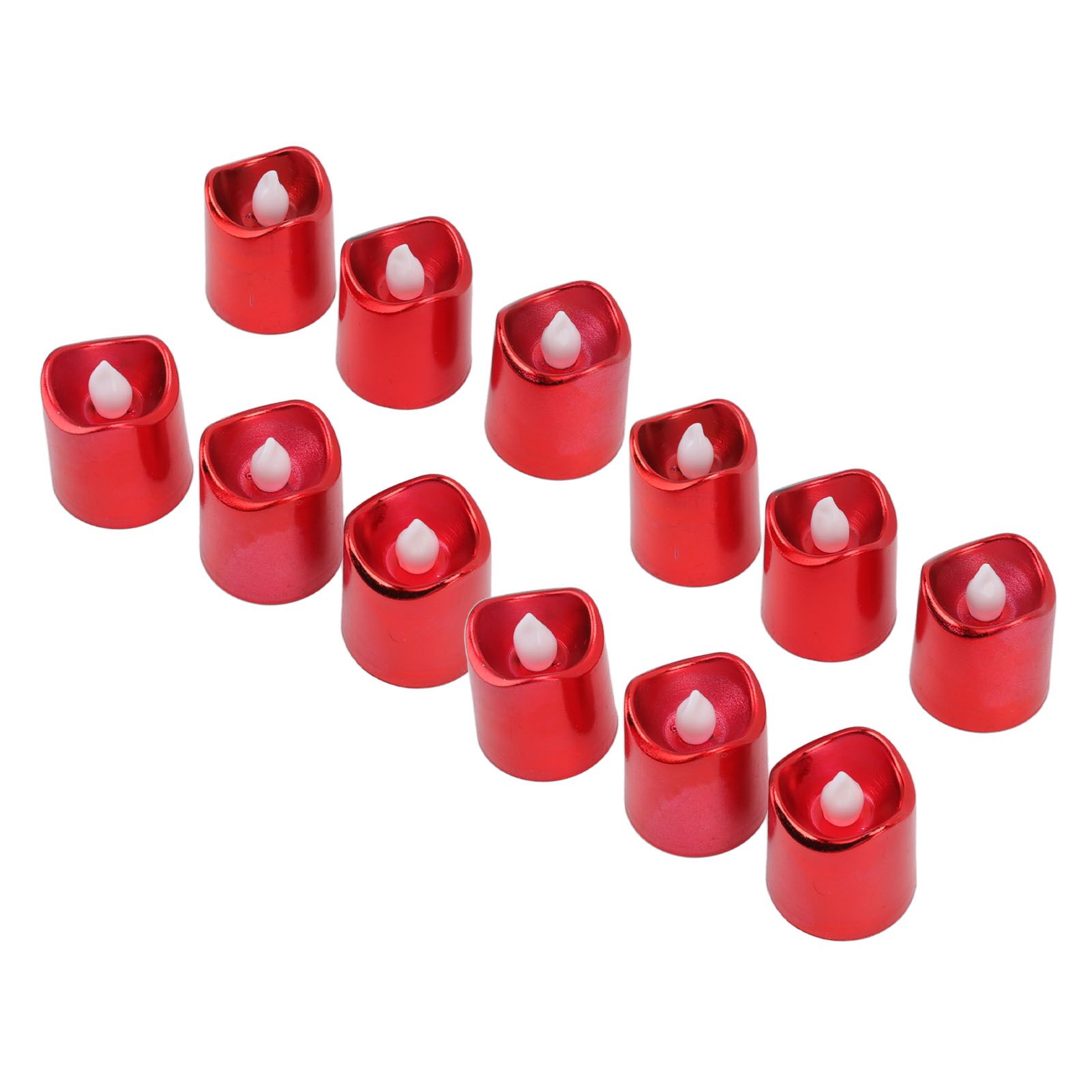 12Pcs Red LED Candle Lamp Warm Light Flameless Electronic LED Candle Light for Christmas Festival Birthday Party Wedding - Image 7