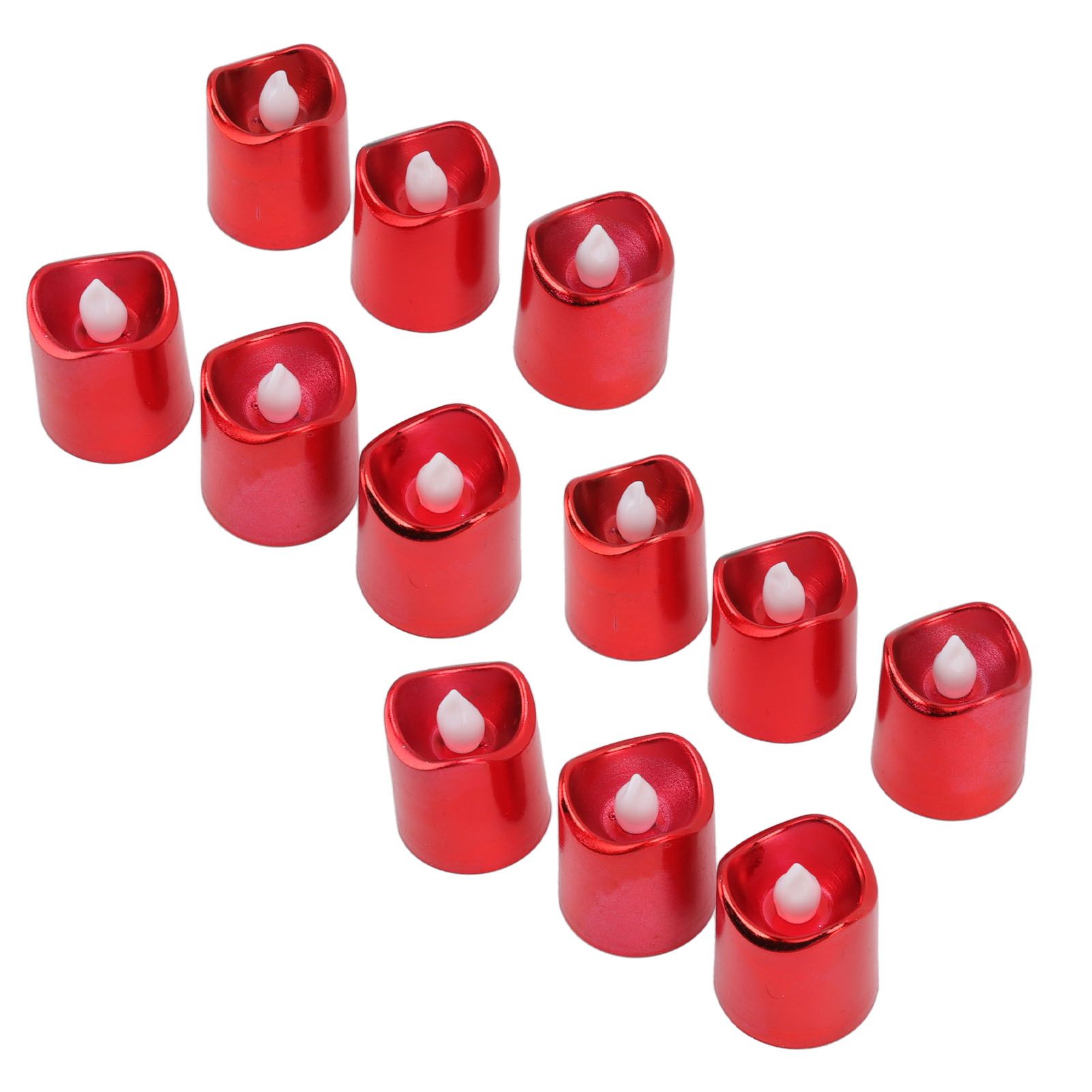 12Pcs Red LED Candle Lamp Warm Light Flameless Electronic LED Candle Light for Christmas Festival Birthday Party Wedding - Image 8