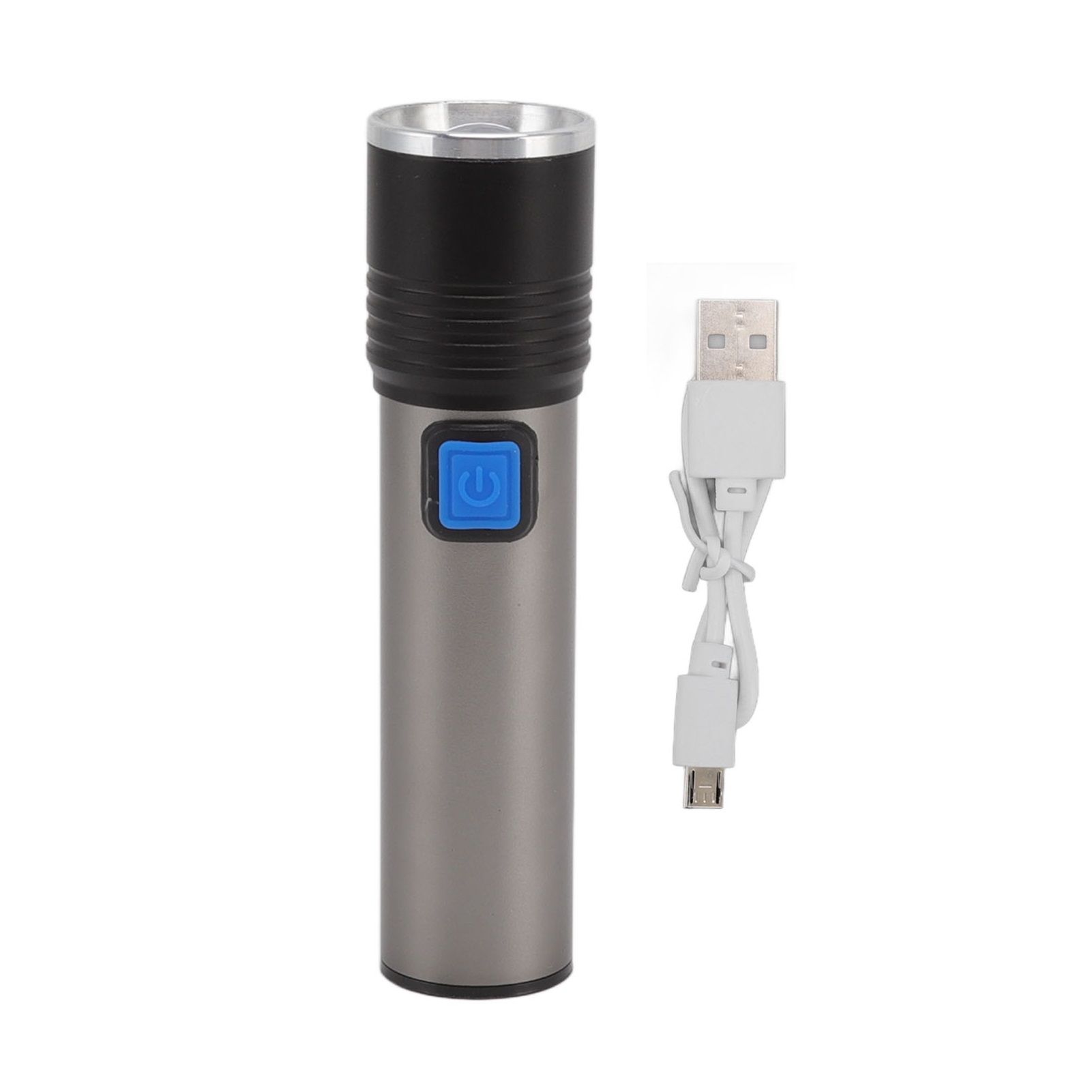 365nm UV Flashlight USB Rechargeable LED Mini Portable Handheld Torch Detector for Pet Urine Counterfeit Money Jade - Image 1