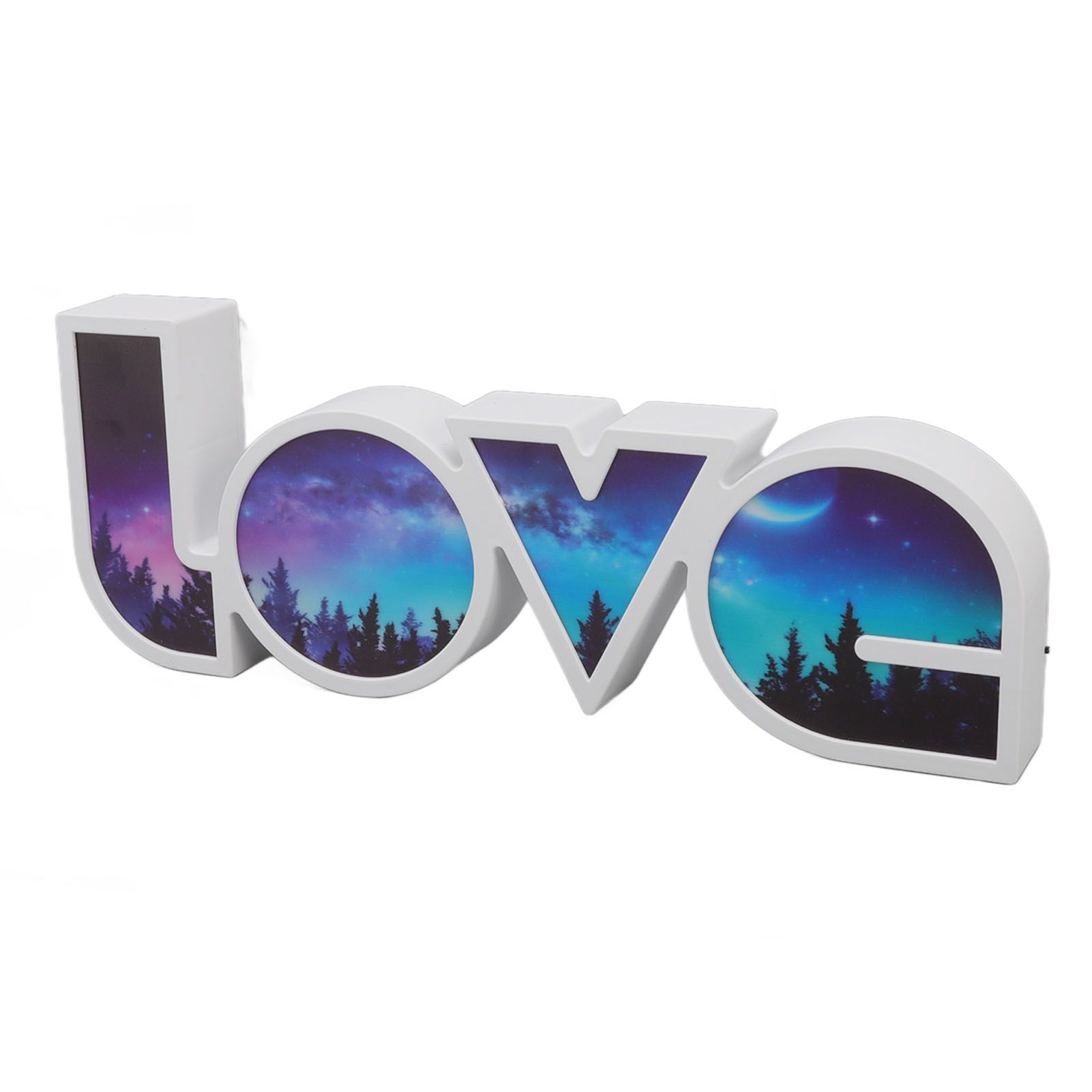 Love Letter Light LED USB and Battery Power Supply White Light Love Sign Decorations Light for Birthday Festival Forest - Image 2
