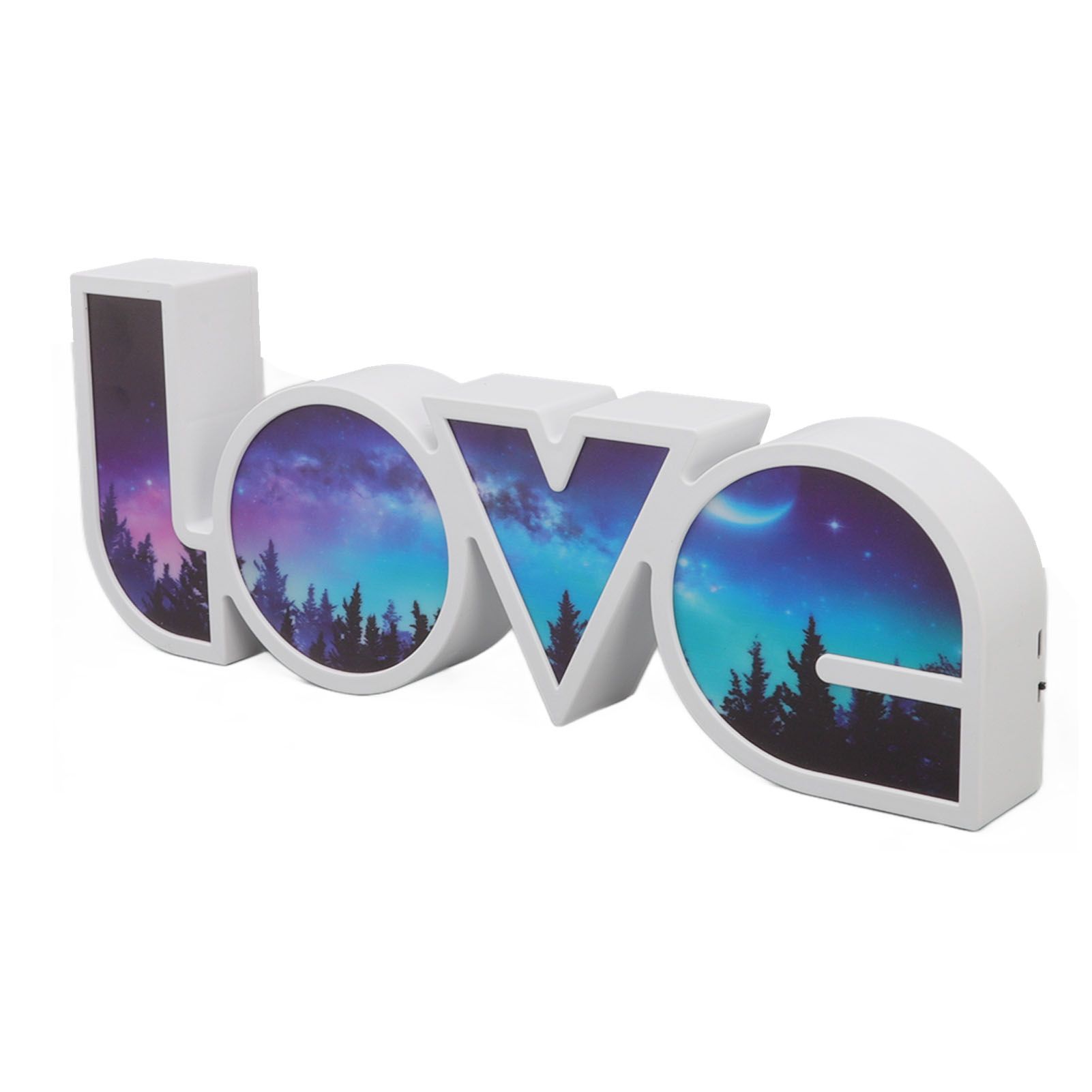 Love Letter Light LED USB and Battery Power Supply White Light Love Sign Decorations Light for Birthday Festival Forest - Image 4