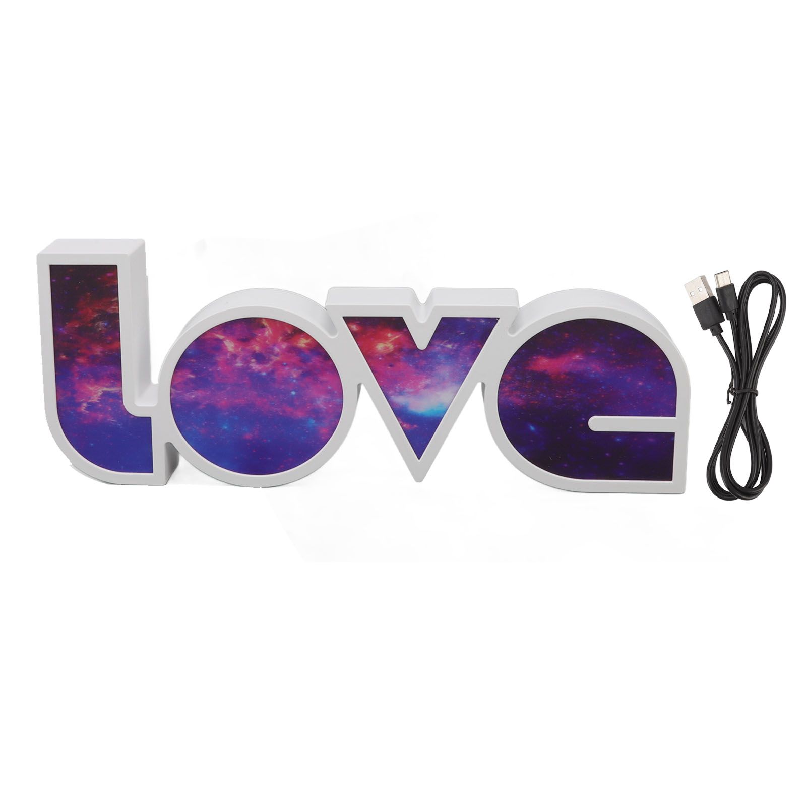 Love Letter Light LED USB and Battery Power Supply White Light Love Sign Decorations Light for Birthday Festival Milky Way - Image 1