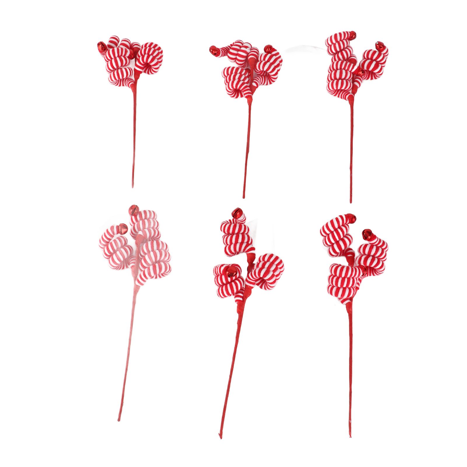 Christmas Candy Canes Wool Christmas Candy Cane Hanging Ornaments - Image 1