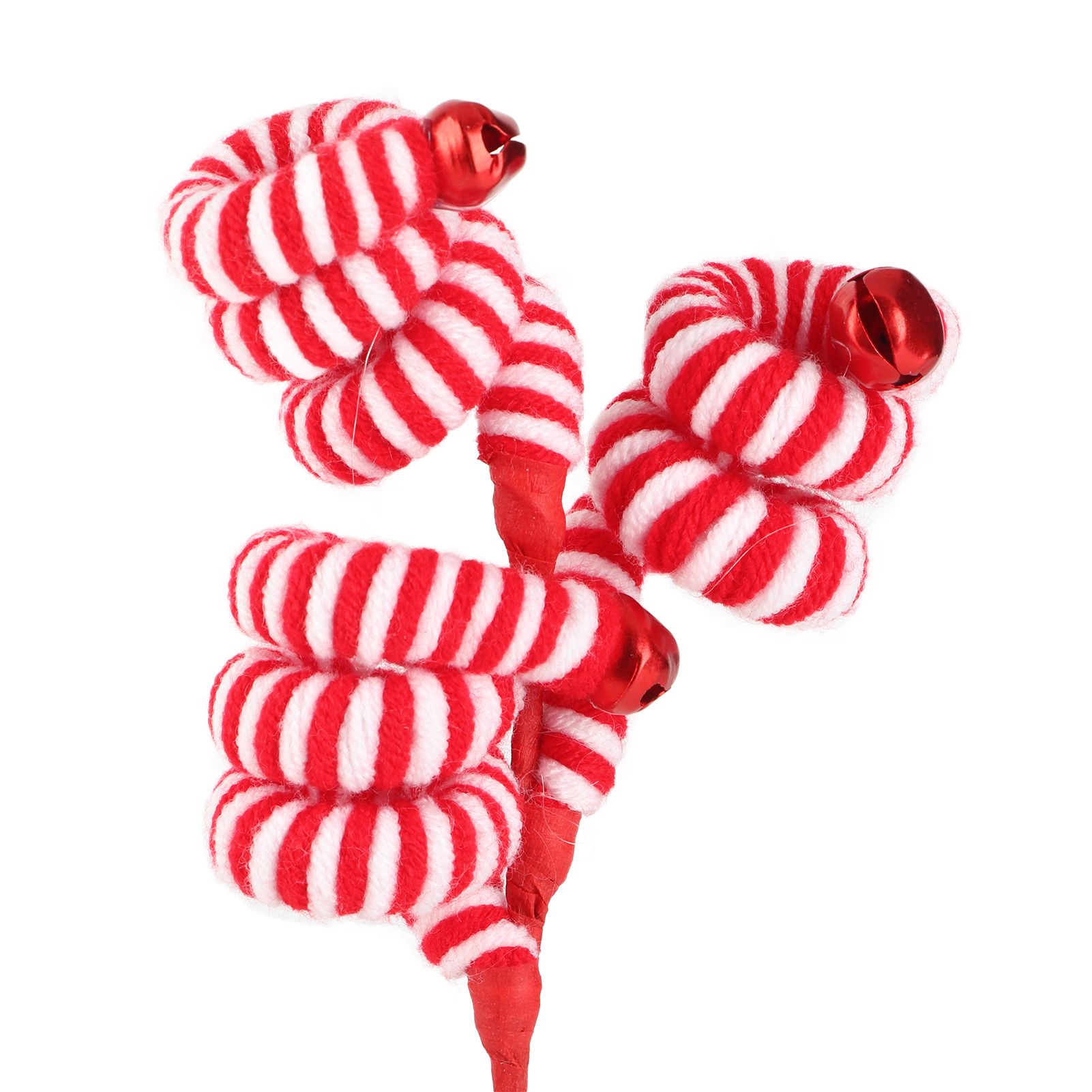 Christmas Candy Canes Wool Christmas Candy Cane Hanging Ornaments - Image 4