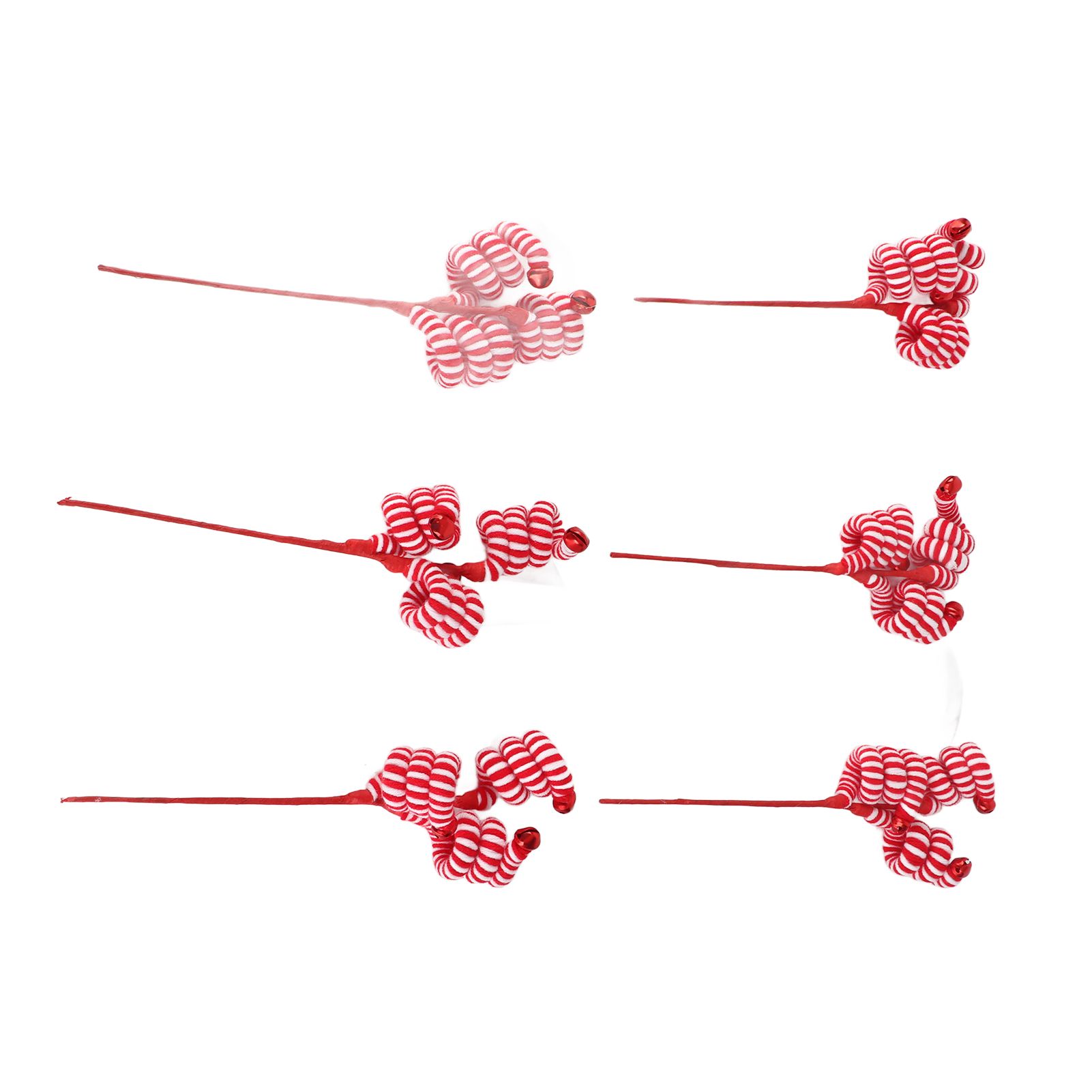 Christmas Candy Canes Wool Christmas Candy Cane Hanging Ornaments - Image 6