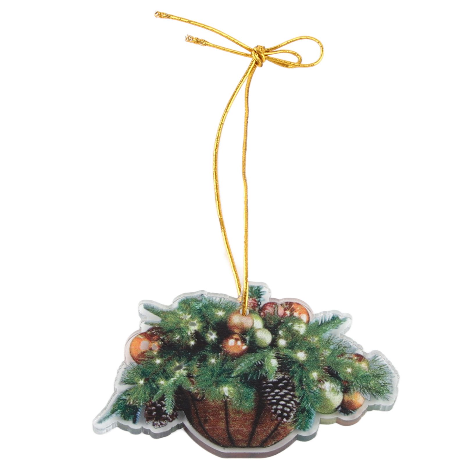 Christmas Acrylic Christmas Tree Pendant Decoration Basket - Image 1