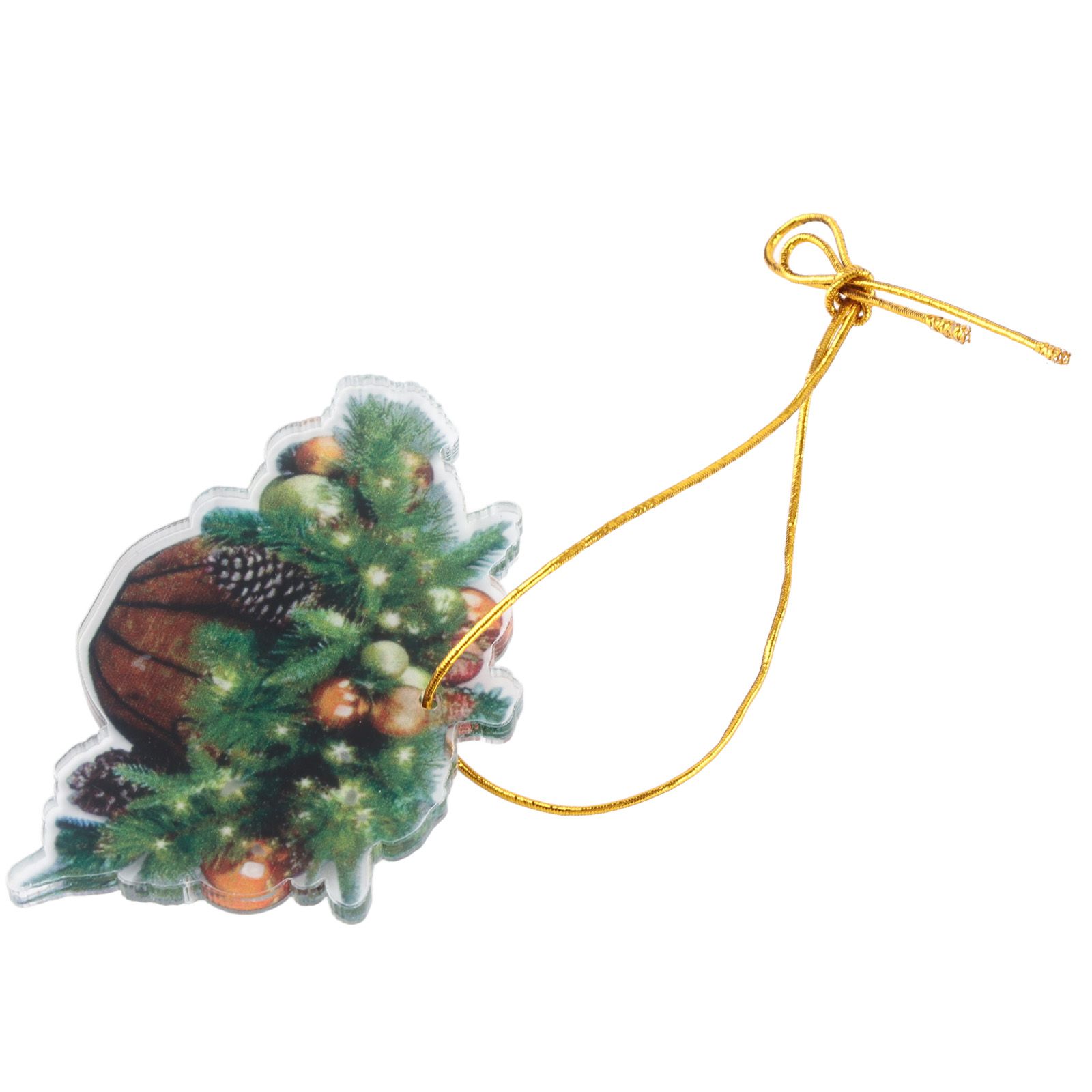 Christmas Acrylic Christmas Tree Pendant Decoration Basket - Image 3