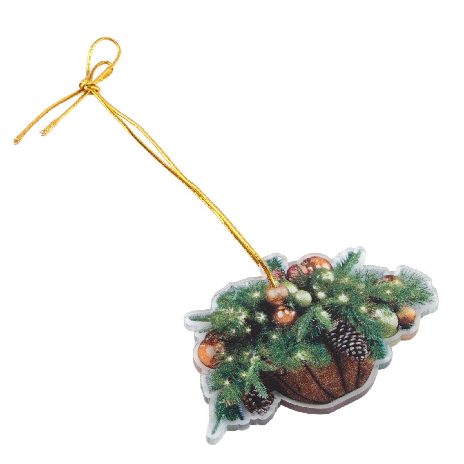 Christmas Acrylic Christmas Tree Pendant Decoration Basket - Image 4