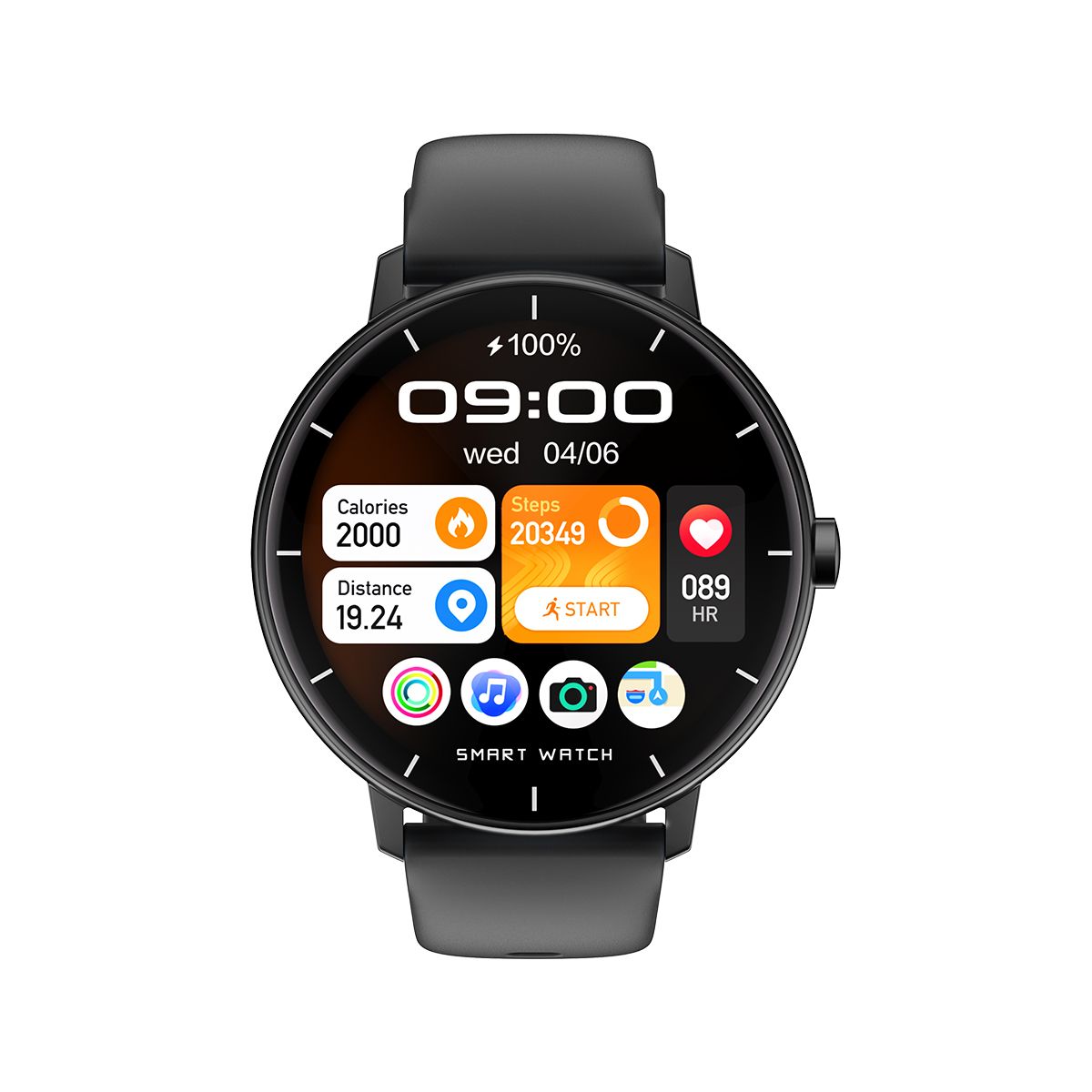 GTR4 Pro Bluetooth Call Smart Watch, Waterproof Fitness Tracker with Heart Rate Sleep Monitor for Android iOS，black - Image 1