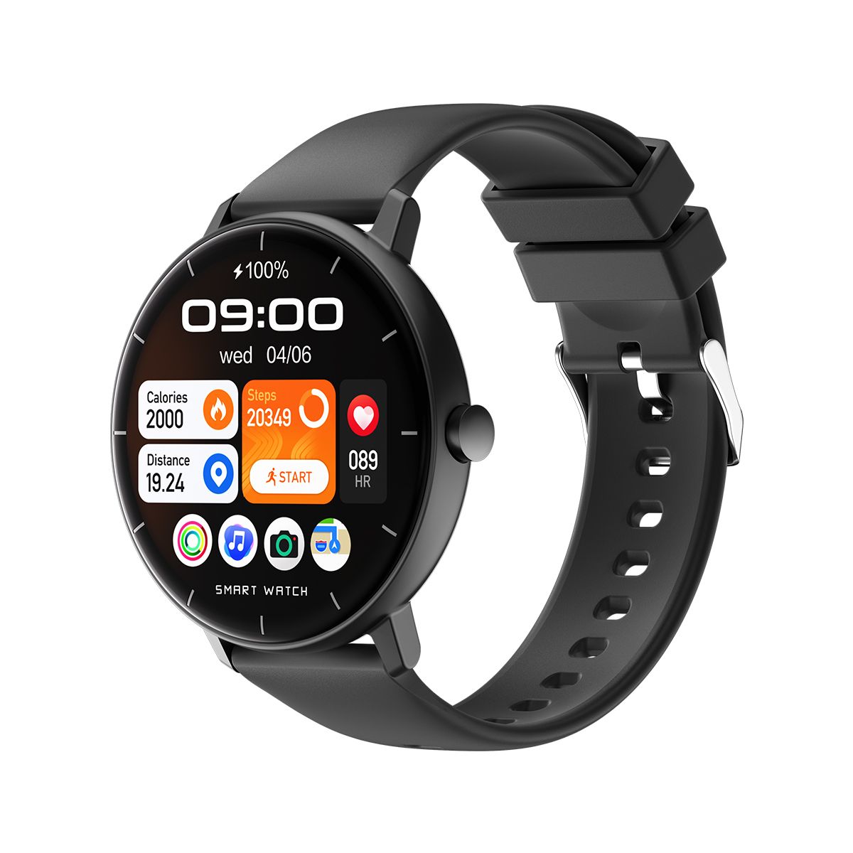 GTR4 Pro Bluetooth Call Smart Watch, Waterproof Fitness Tracker with Heart Rate Sleep Monitor for Android iOS，black - Image 2