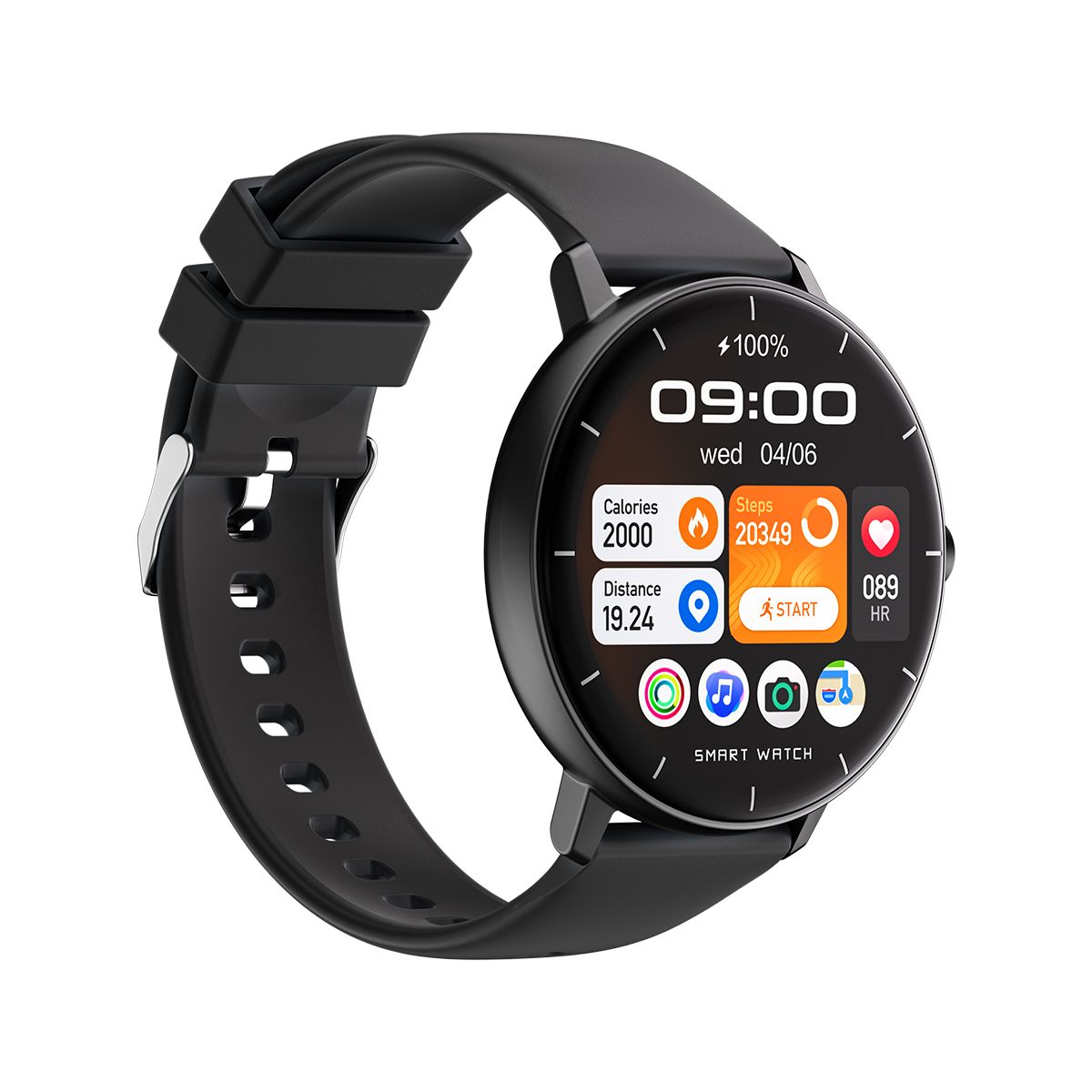GTR4 Pro Bluetooth Call Smart Watch, Waterproof Fitness Tracker with Heart Rate Sleep Monitor for Android iOS，black - Image 3