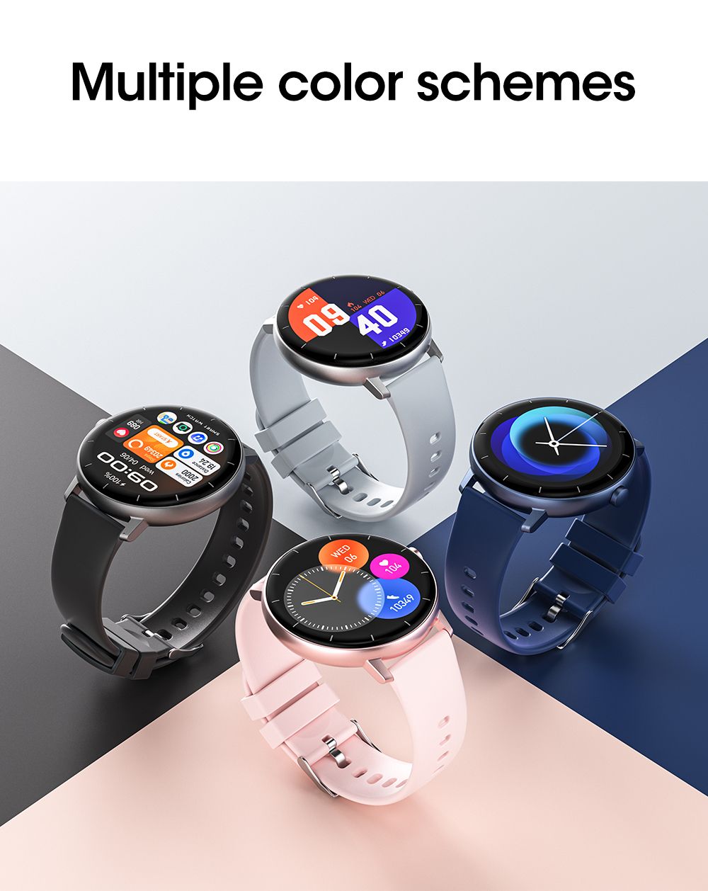 GTR4 Pro Bluetooth Call Smart Watch, Waterproof Fitness Tracker with Heart Rate Sleep Monitor for Android iOS，pink - Image 6