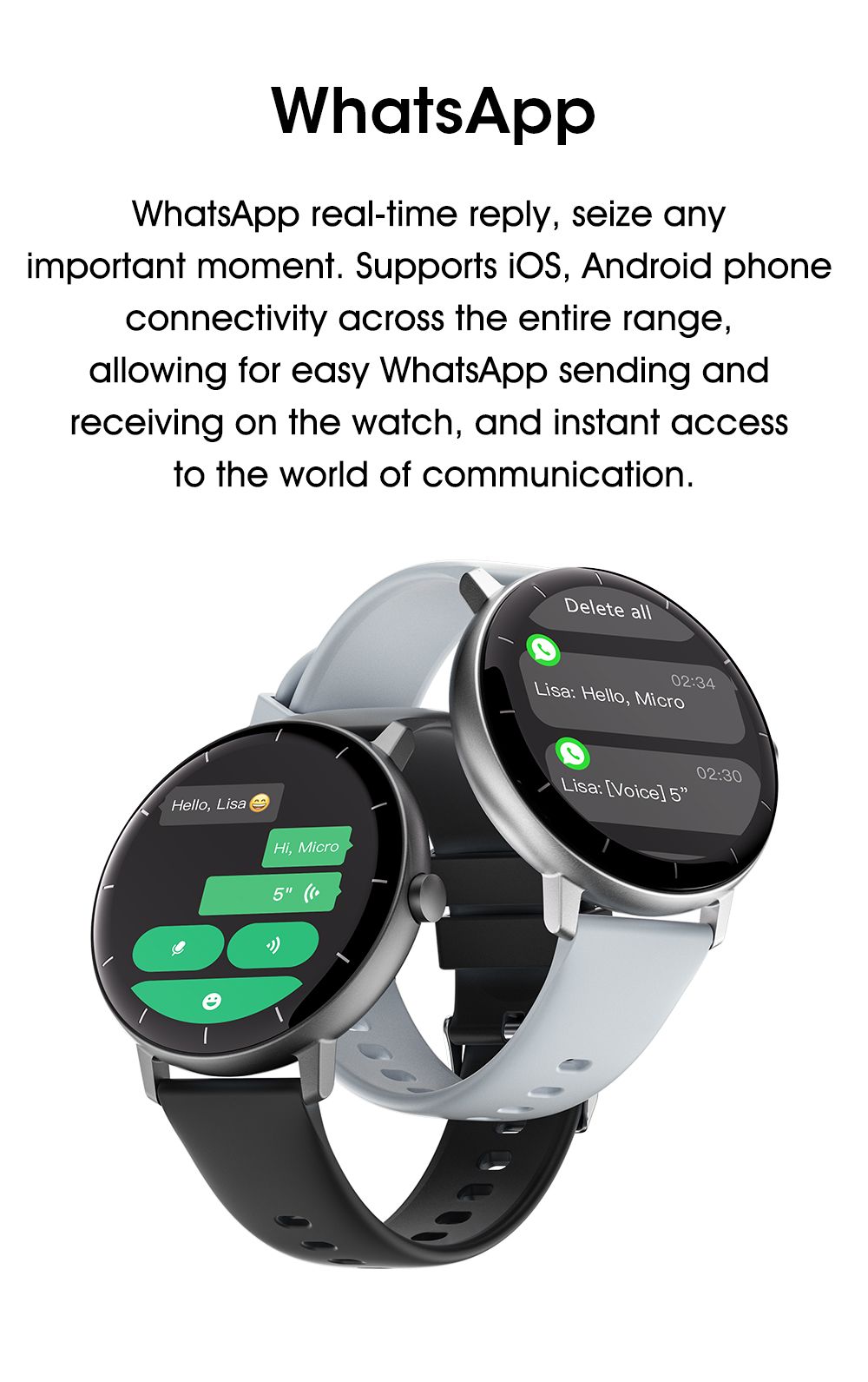 GTR4 Pro Bluetooth Call Smart Watch, Waterproof Fitness Tracker with Heart Rate Sleep Monitor for Android iOS，silver - Image 7