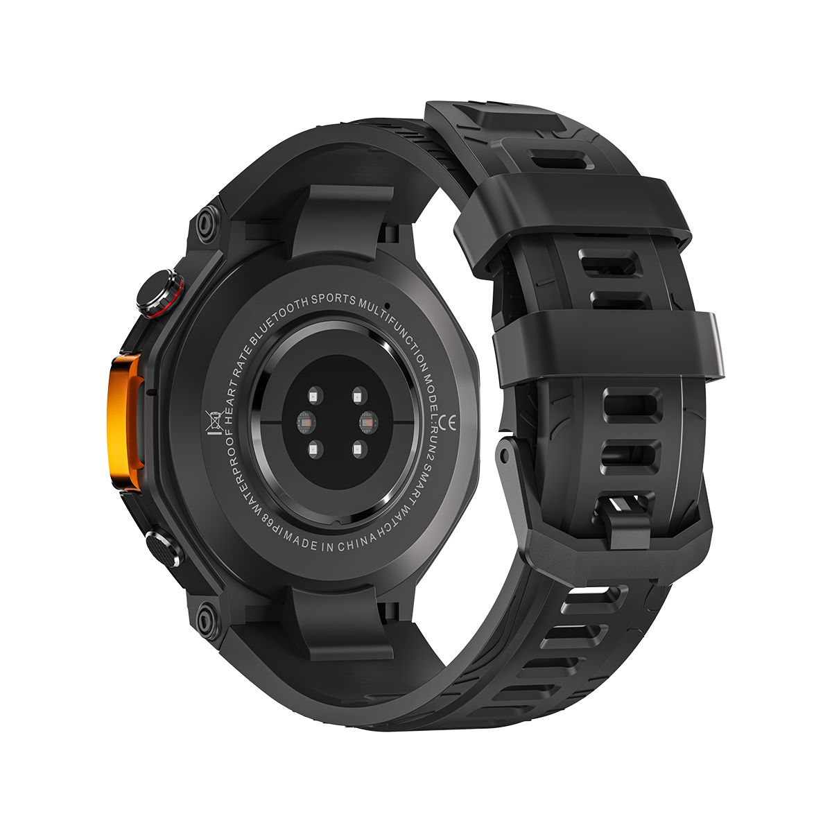 M-Rex4 Men Rugged GPS Smart Watch, 5ATM Waterproof Bluetooth Call Fitness Tracker Heart Rate Sleep Monitor，black - Image 4