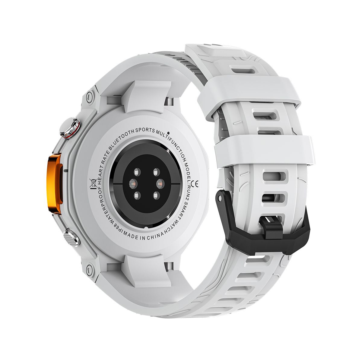 M-Rex4 Men Rugged GPS Smart Watch, 5ATM Waterproof Bluetooth Call Fitness Tracker Heart Rate Sleep Monitor，white - Image 4
