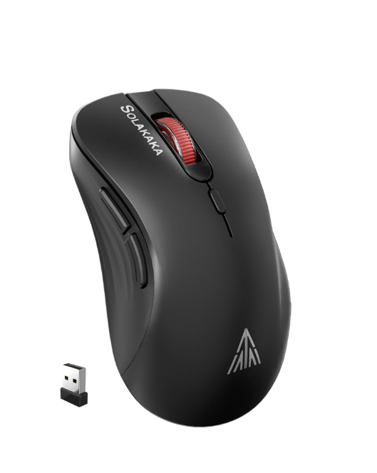 SM66 Dual Mode Wireless Gaming Mouse, Rechargeable RGB Ergonomic Mice with Adjustable DPI ,black - Image 2